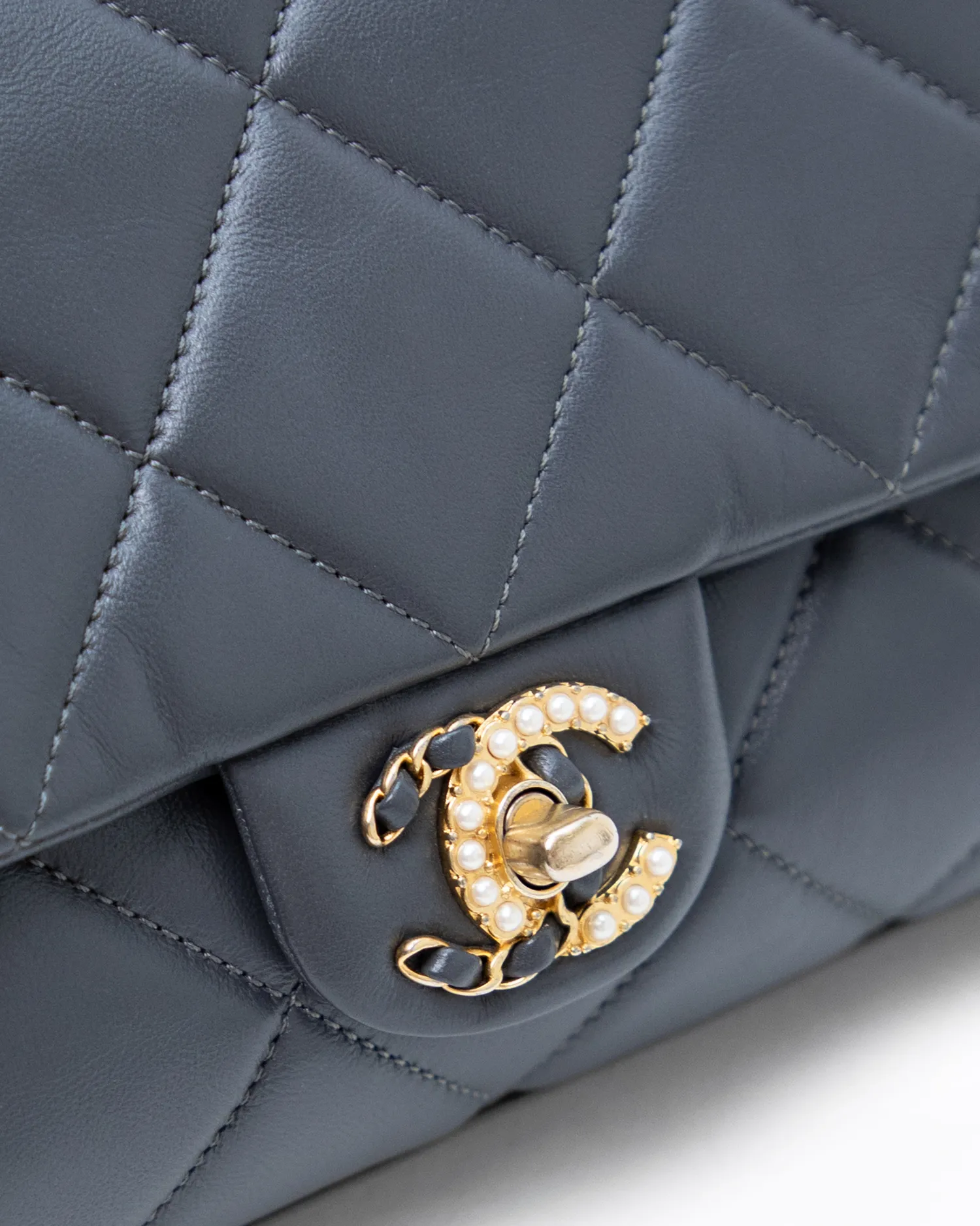 Lambskin Crush On Chains Flap Bag