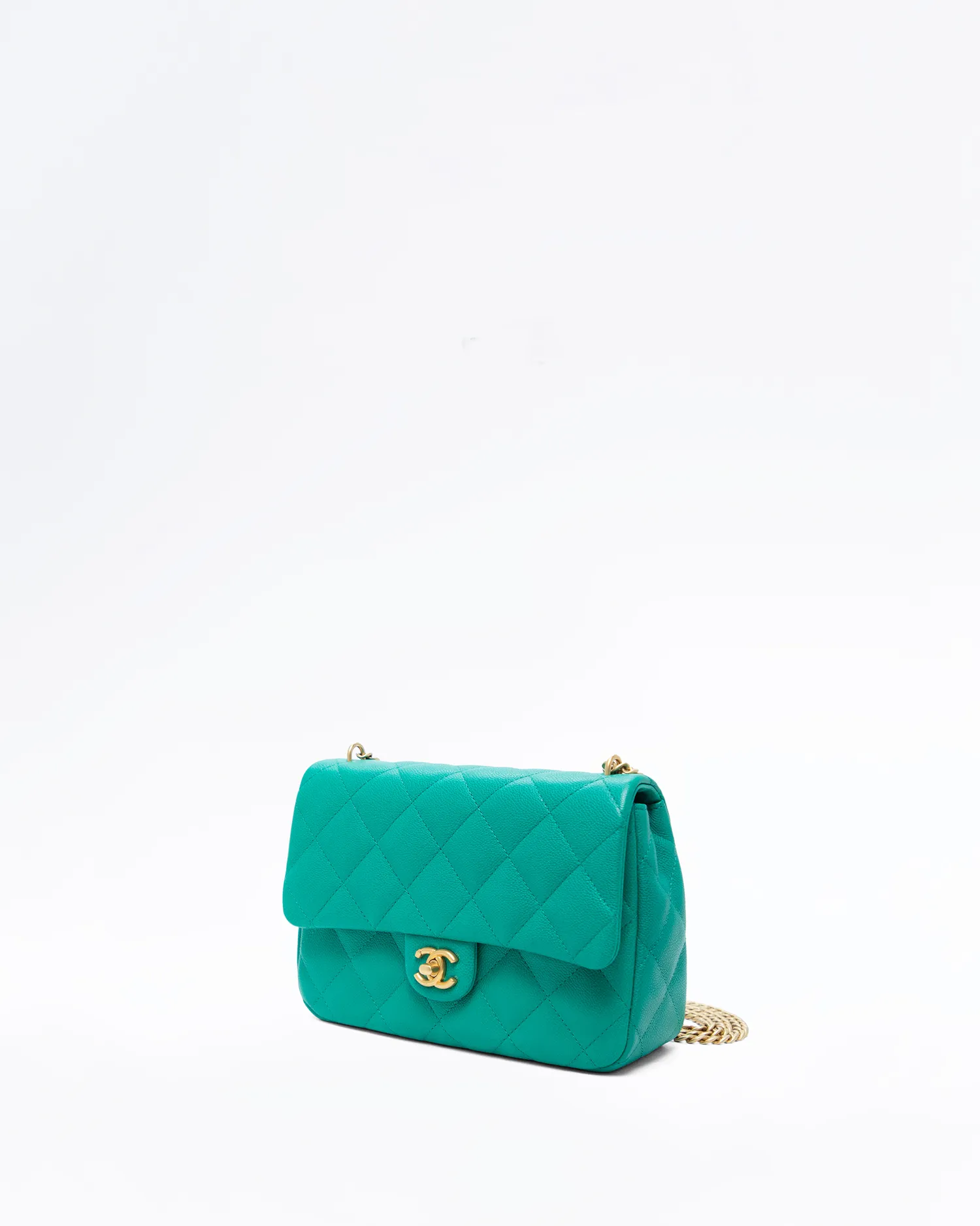 Caviar Camellia Sweetheart Medium Flap Bag