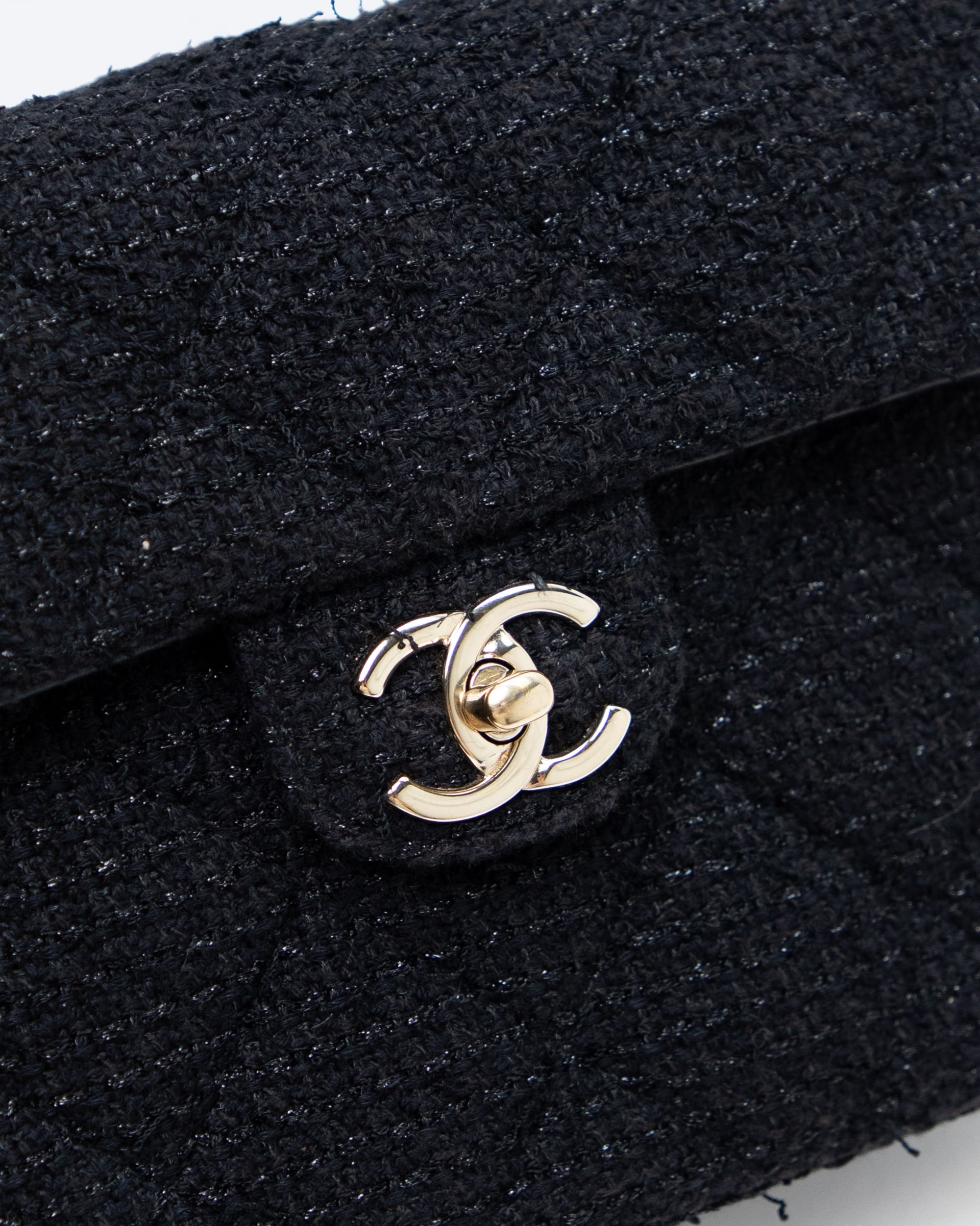 Chanel Tweed Retro Twist Top Handle Medium Flap Bag | Vivrelle