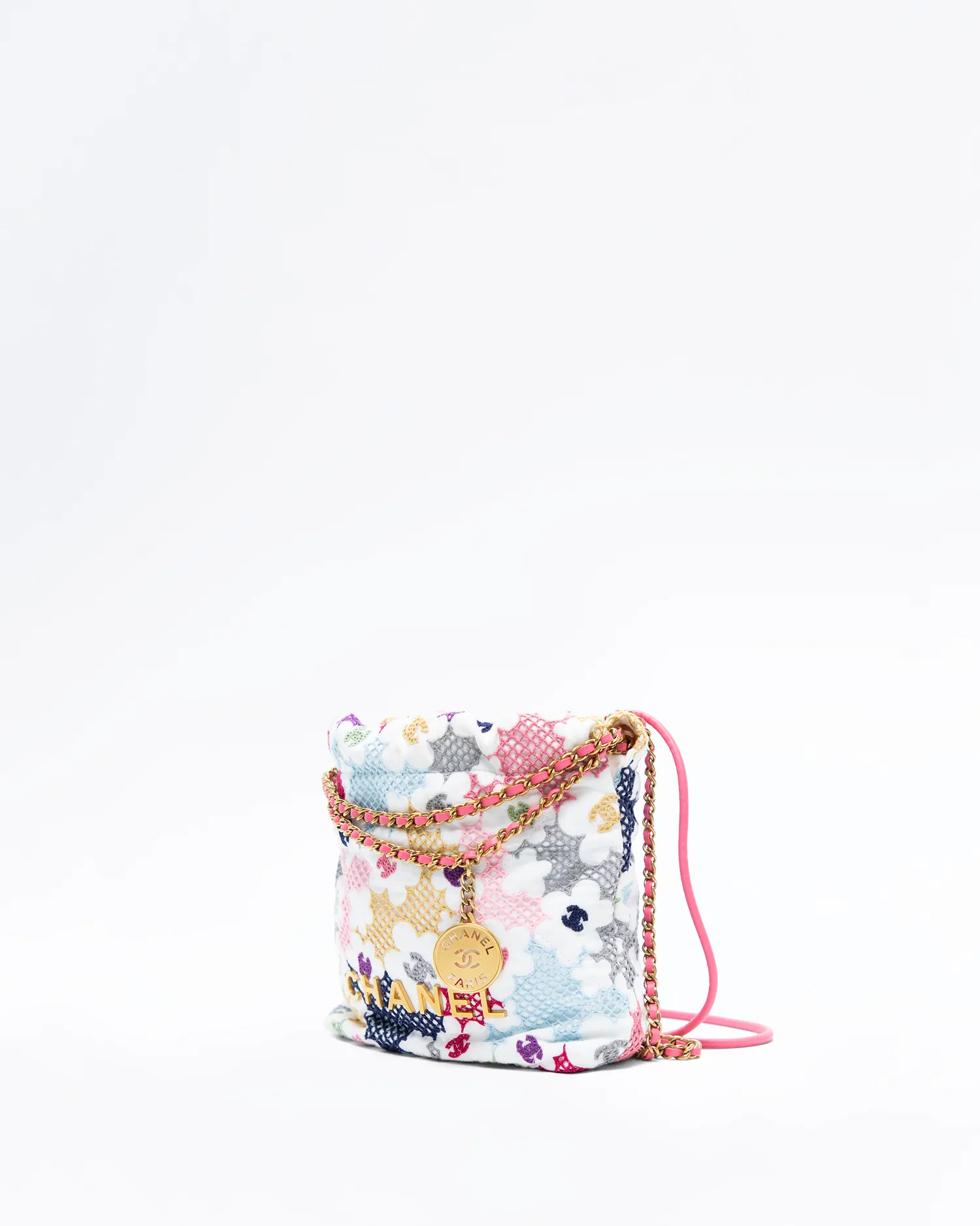 Lace Patchwork Chanel 22 Mini Handbag