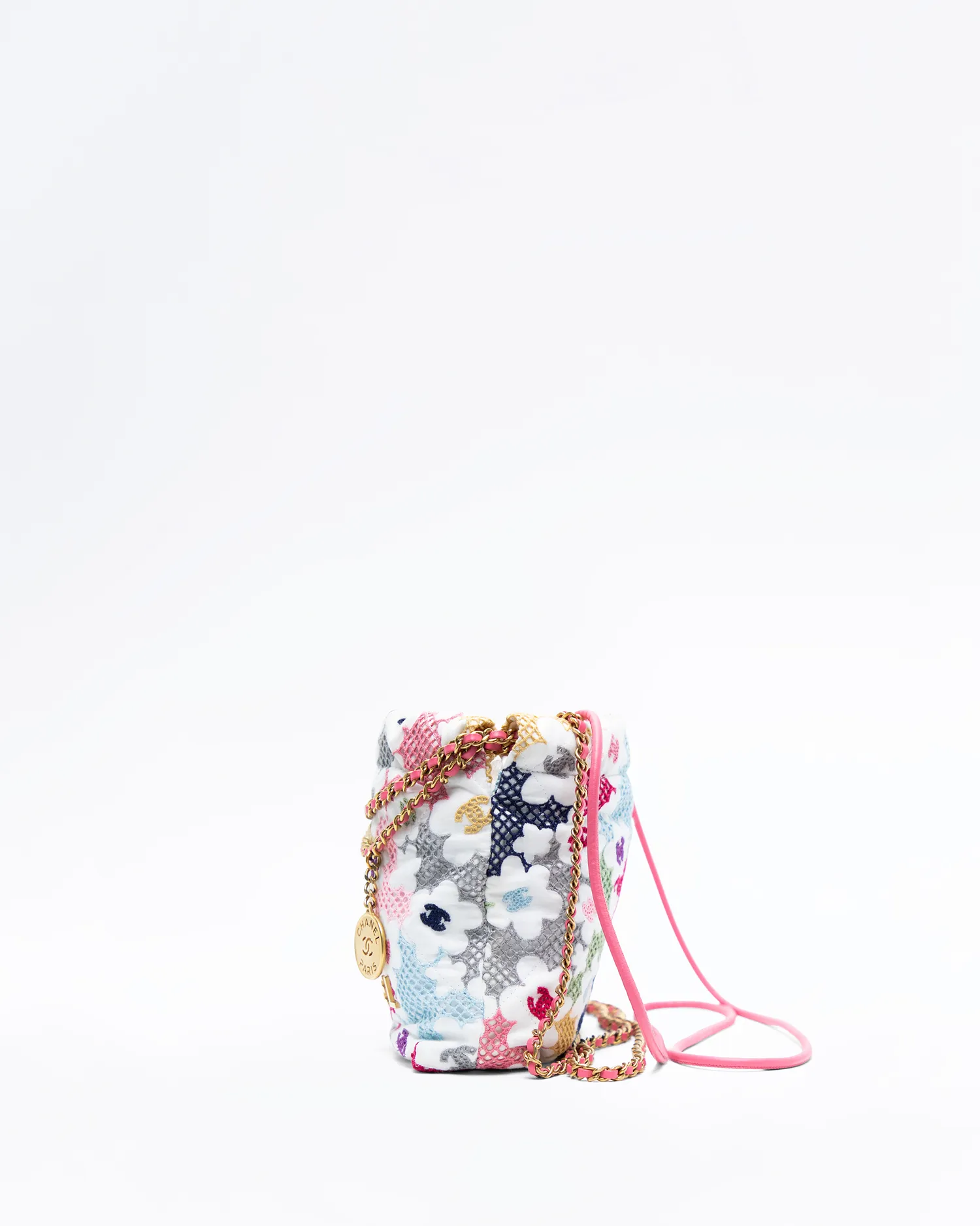 Lace Patchwork Chanel 22 Mini Handbag