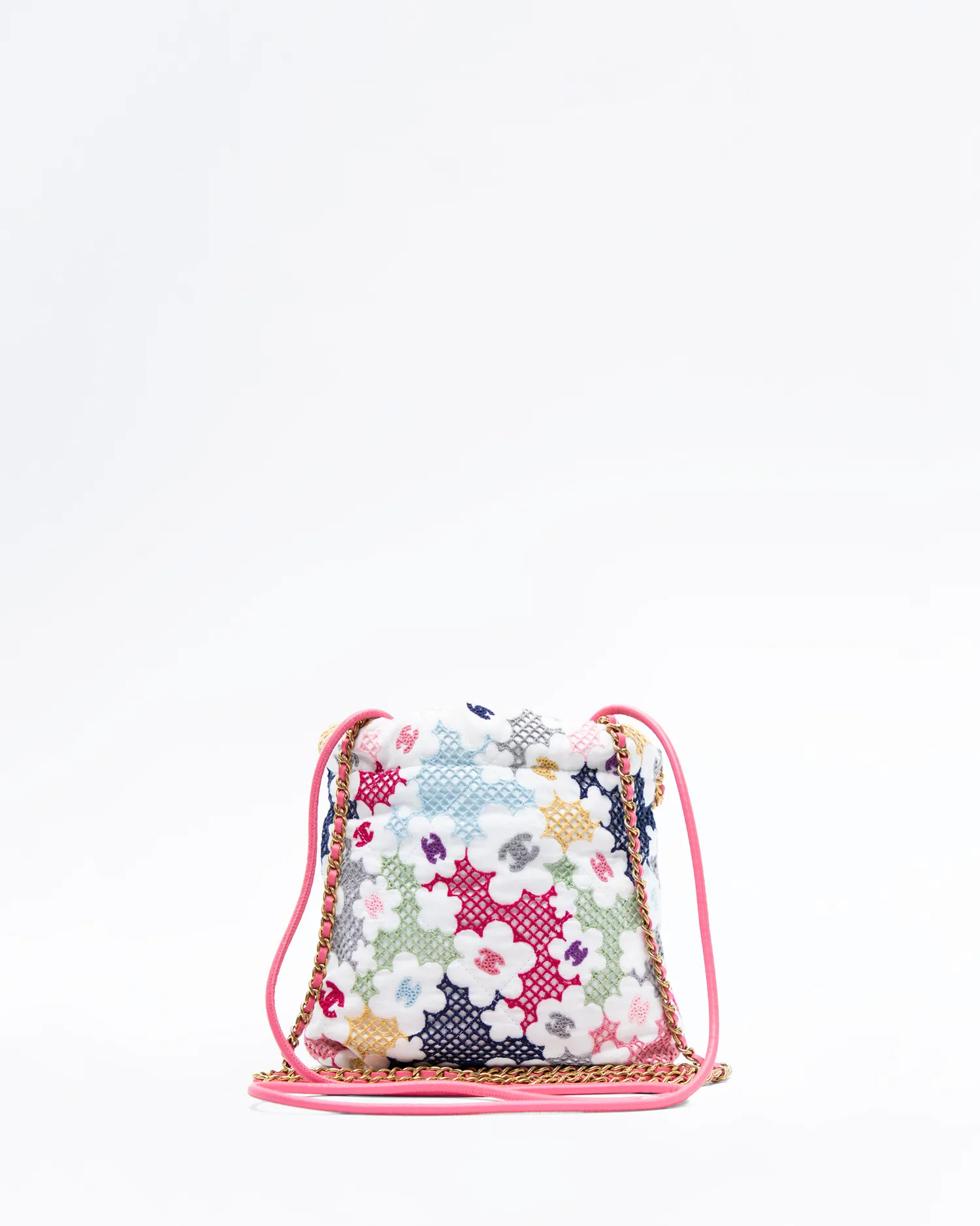 Lace Patchwork Chanel 22 Mini Handbag