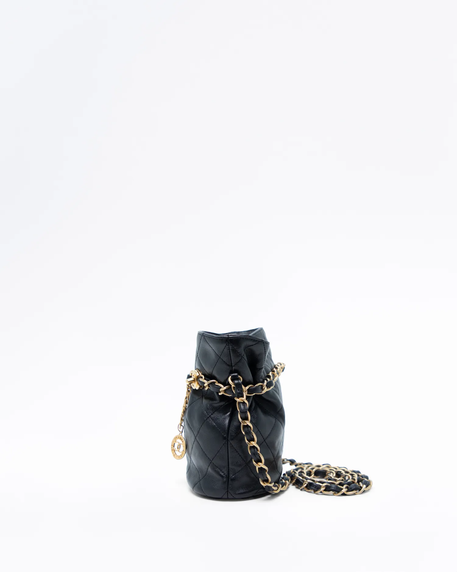 Lambskin Medallion CC Bucket Bag