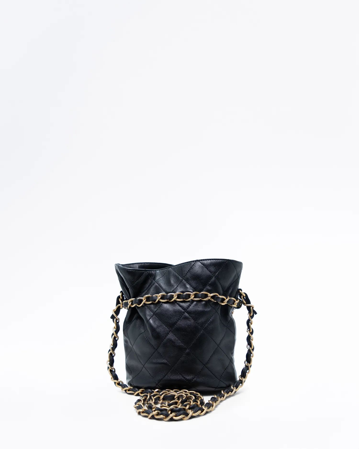 Lambskin Medallion CC Bucket Bag
