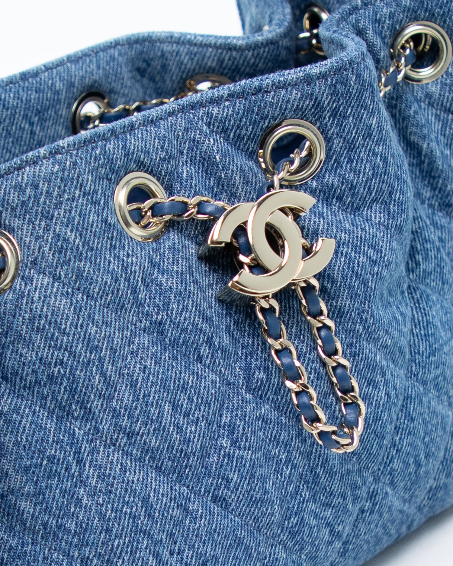 Denim Chanel 25 Mini Handbag