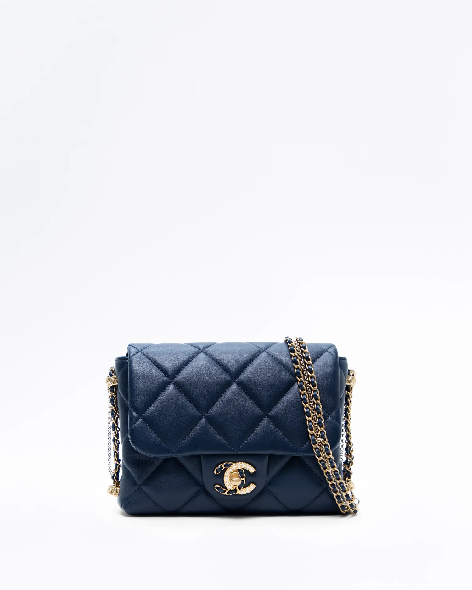 Lambskin Crush On Chains Small Flap Bag