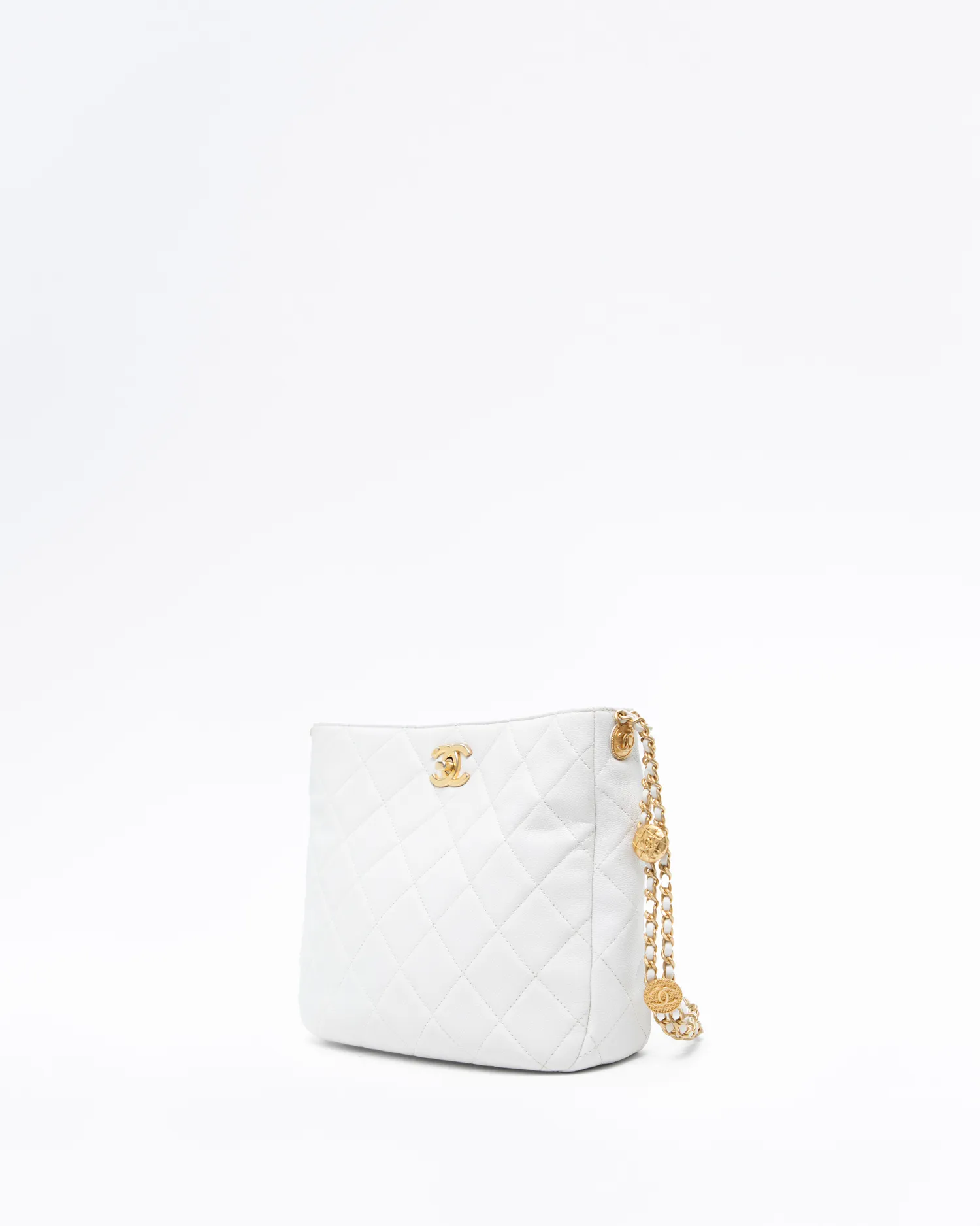 Caviar Twist Your Buttons Hobo Bag