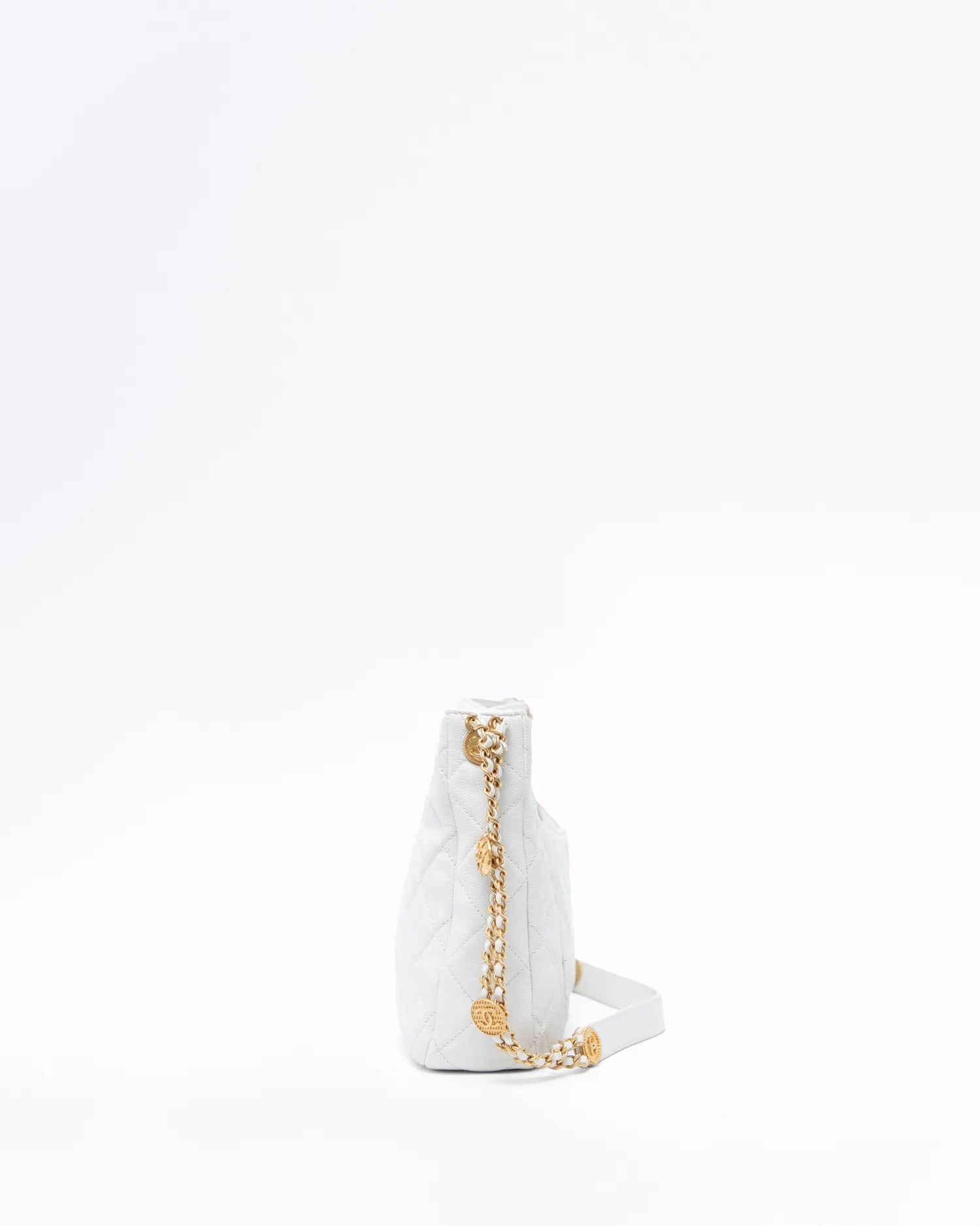 Caviar Twist Your Buttons Hobo Bag