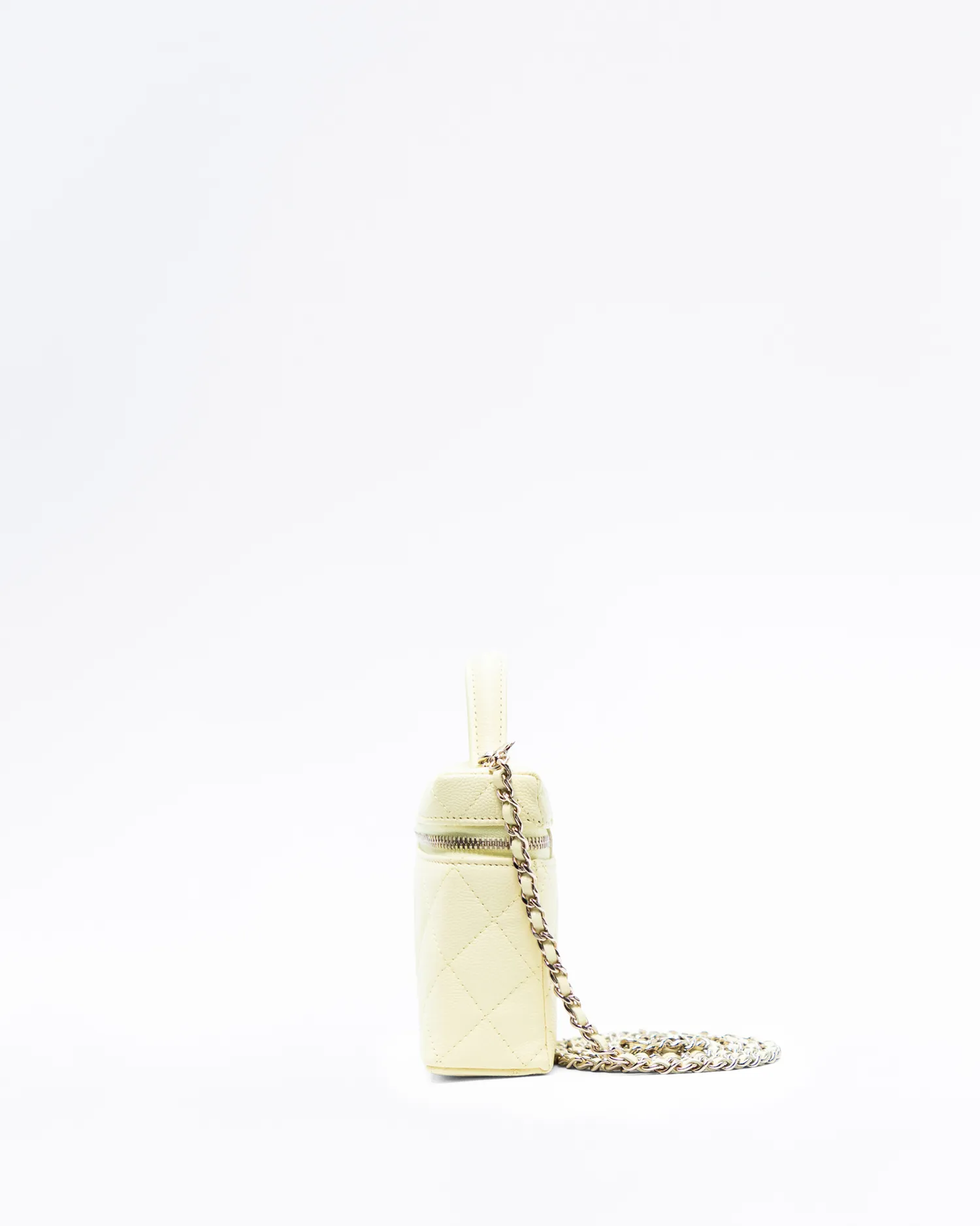 Caviar Slim Vanity Case with Chain
