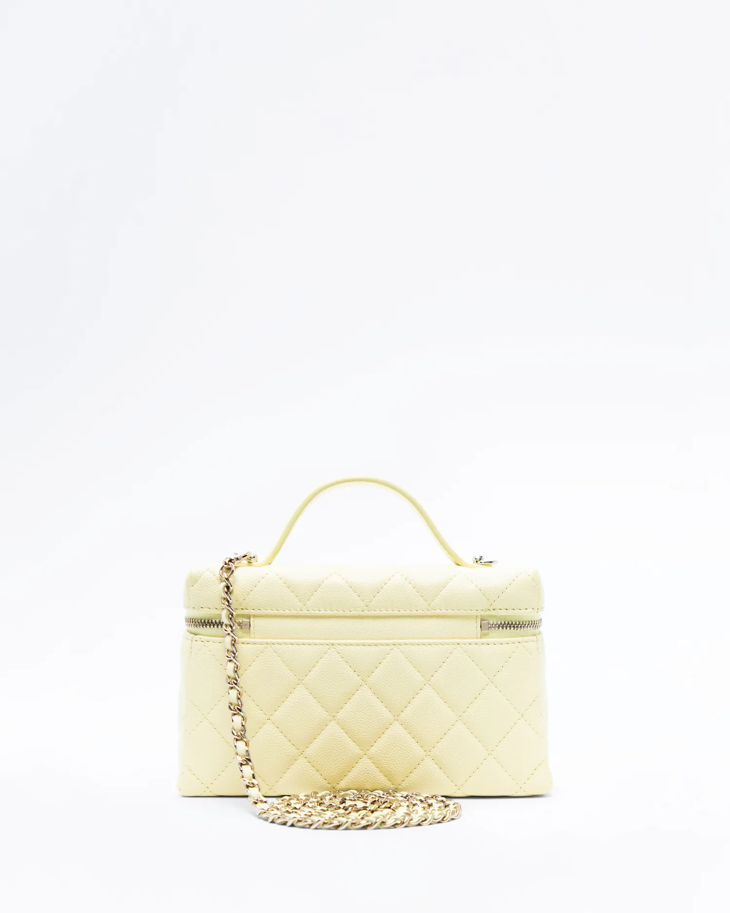 Caviar Slim Vanity Case with Chain