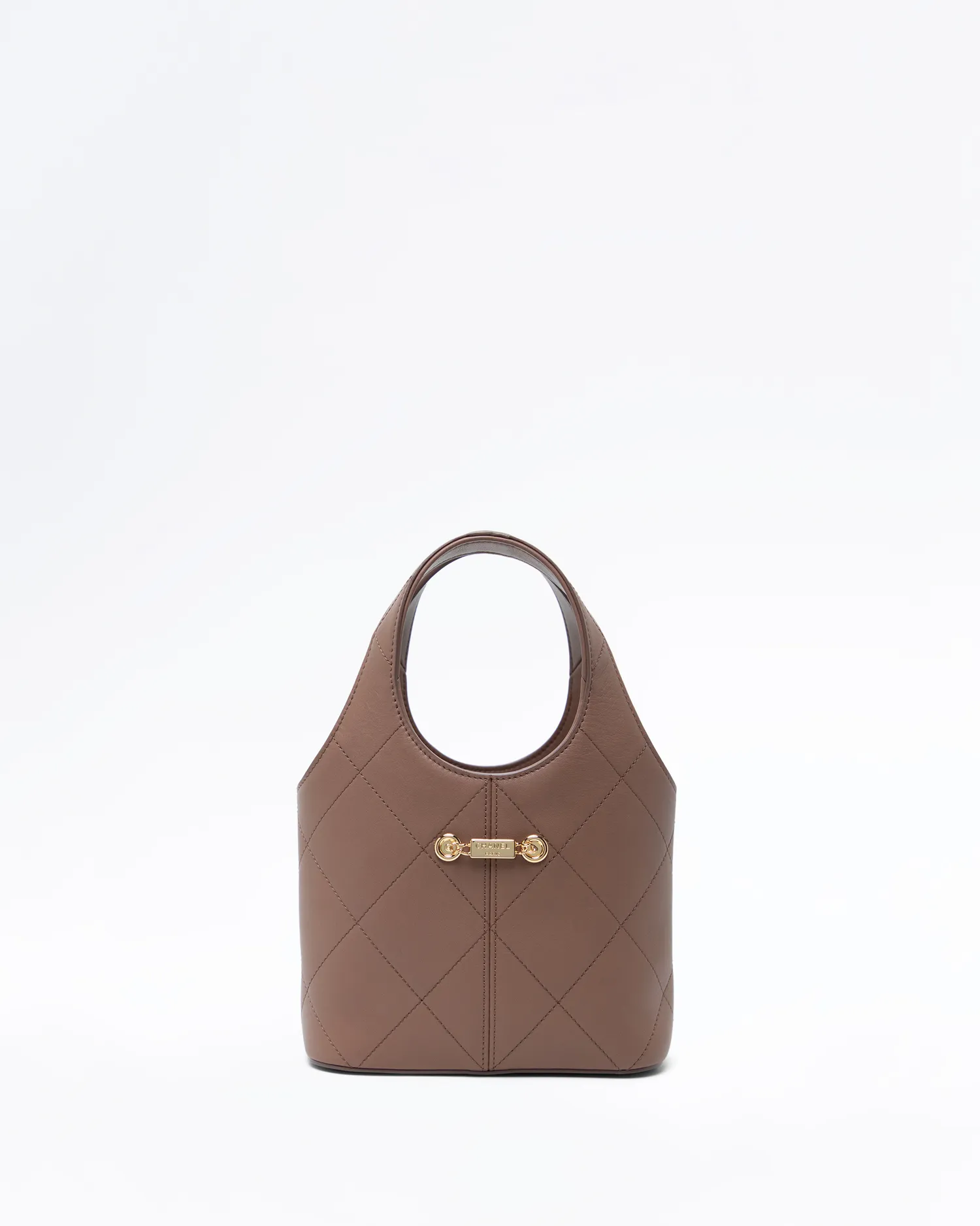Quilted Small Drawstring Shopping Bag