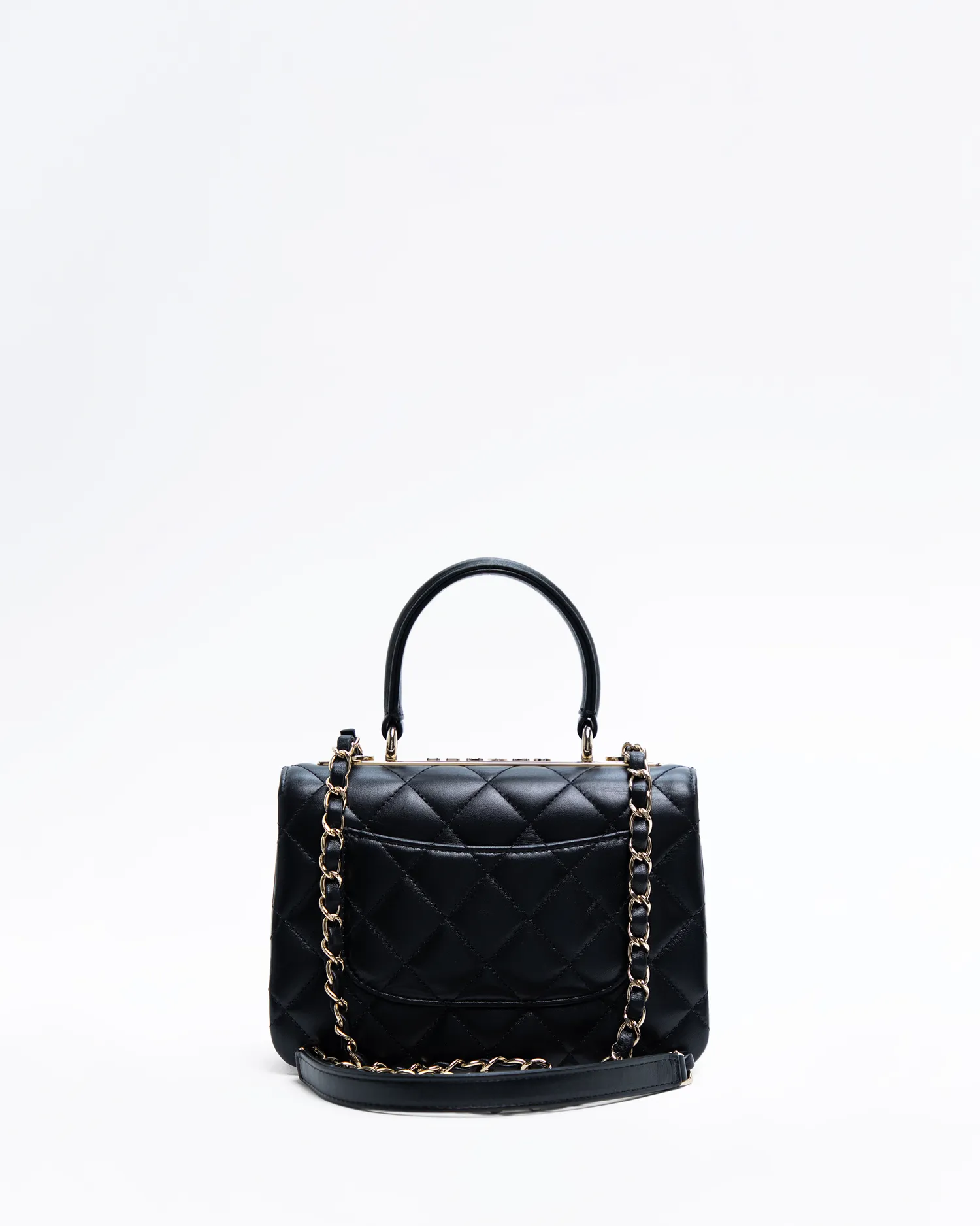 Crystal Trendy Top Handle Mini Flap Bag