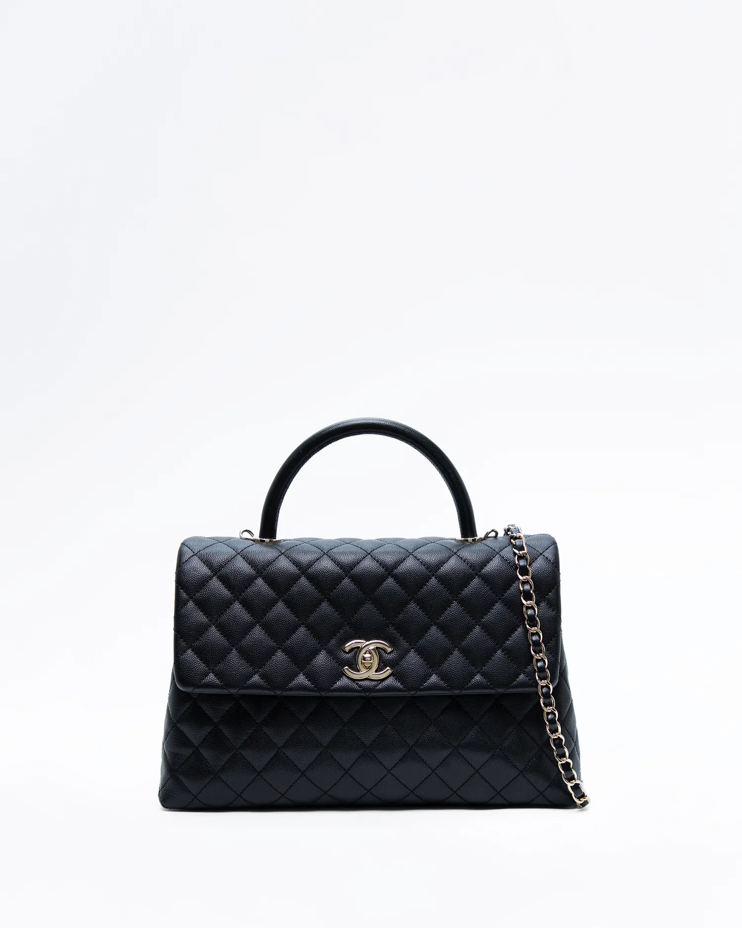Caviar Medium Coco Handle Bag