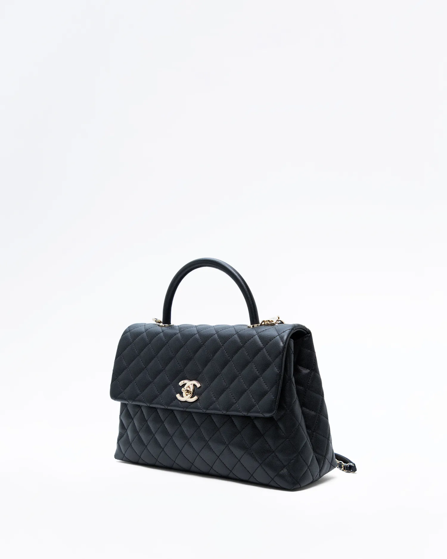 Caviar Medium Coco Handle Bag