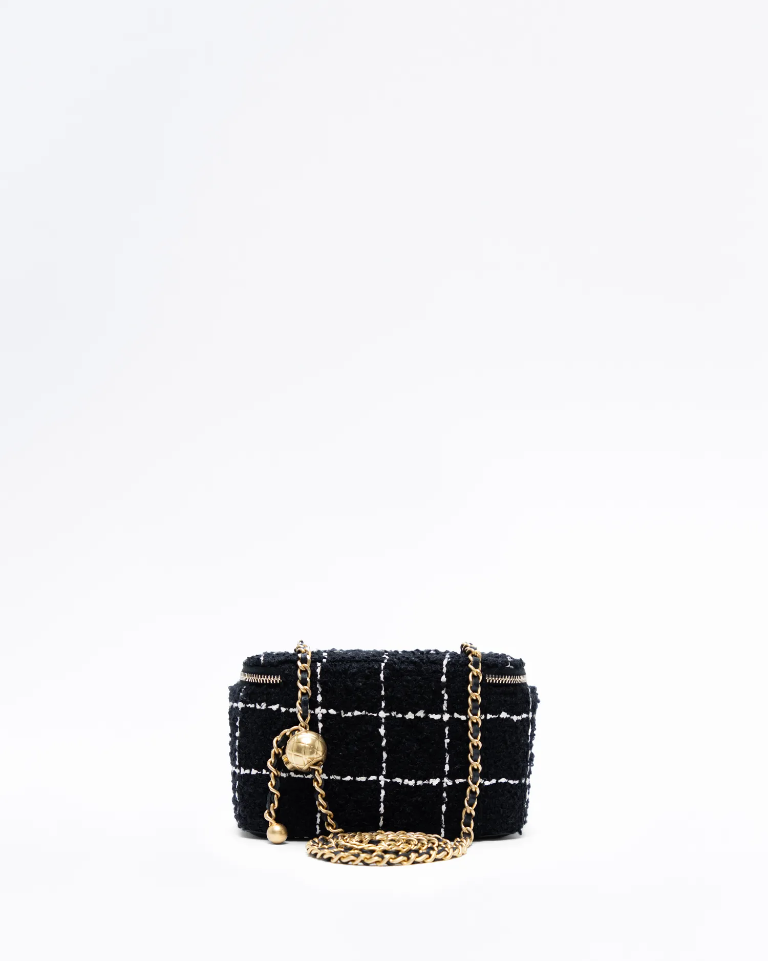 Tweed Pearl Crush Vanity with Chain