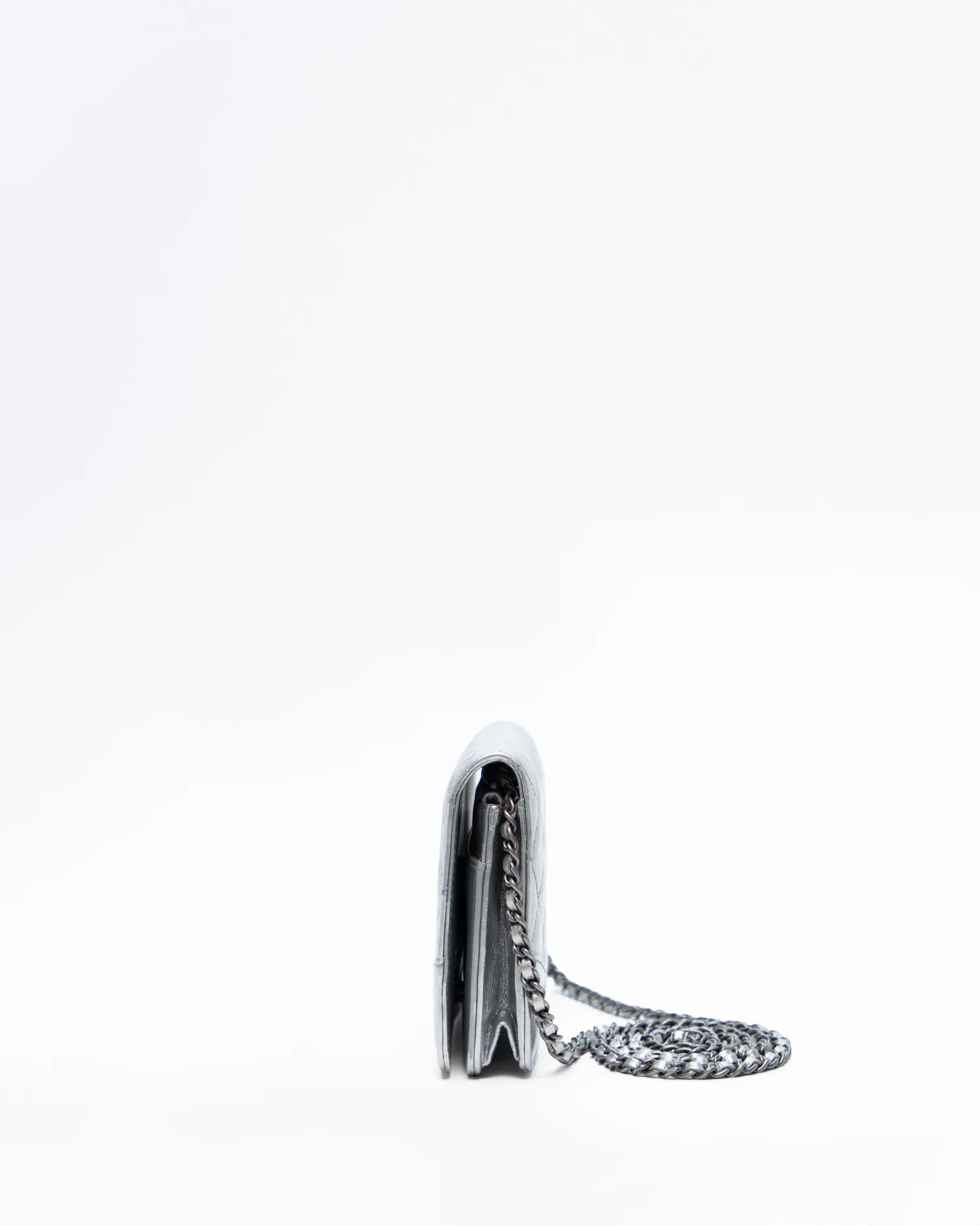 Metallic Gabrielle Wallet on a Chain