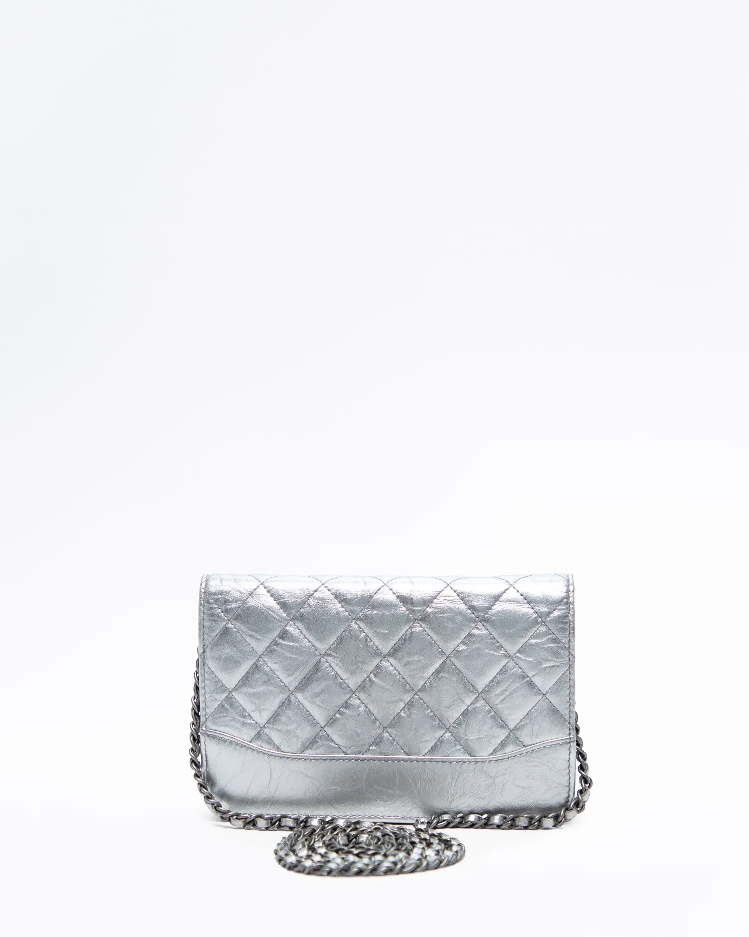 Metallic Gabrielle Wallet on a Chain