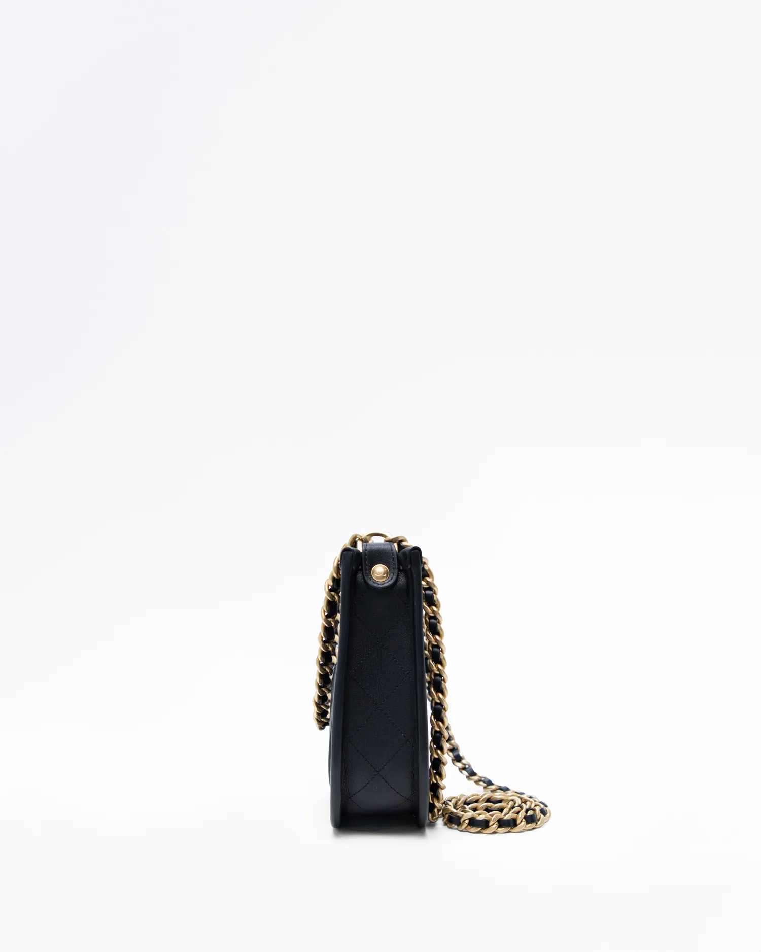Lambskin Quilted Curvy Mood Hobo Bag