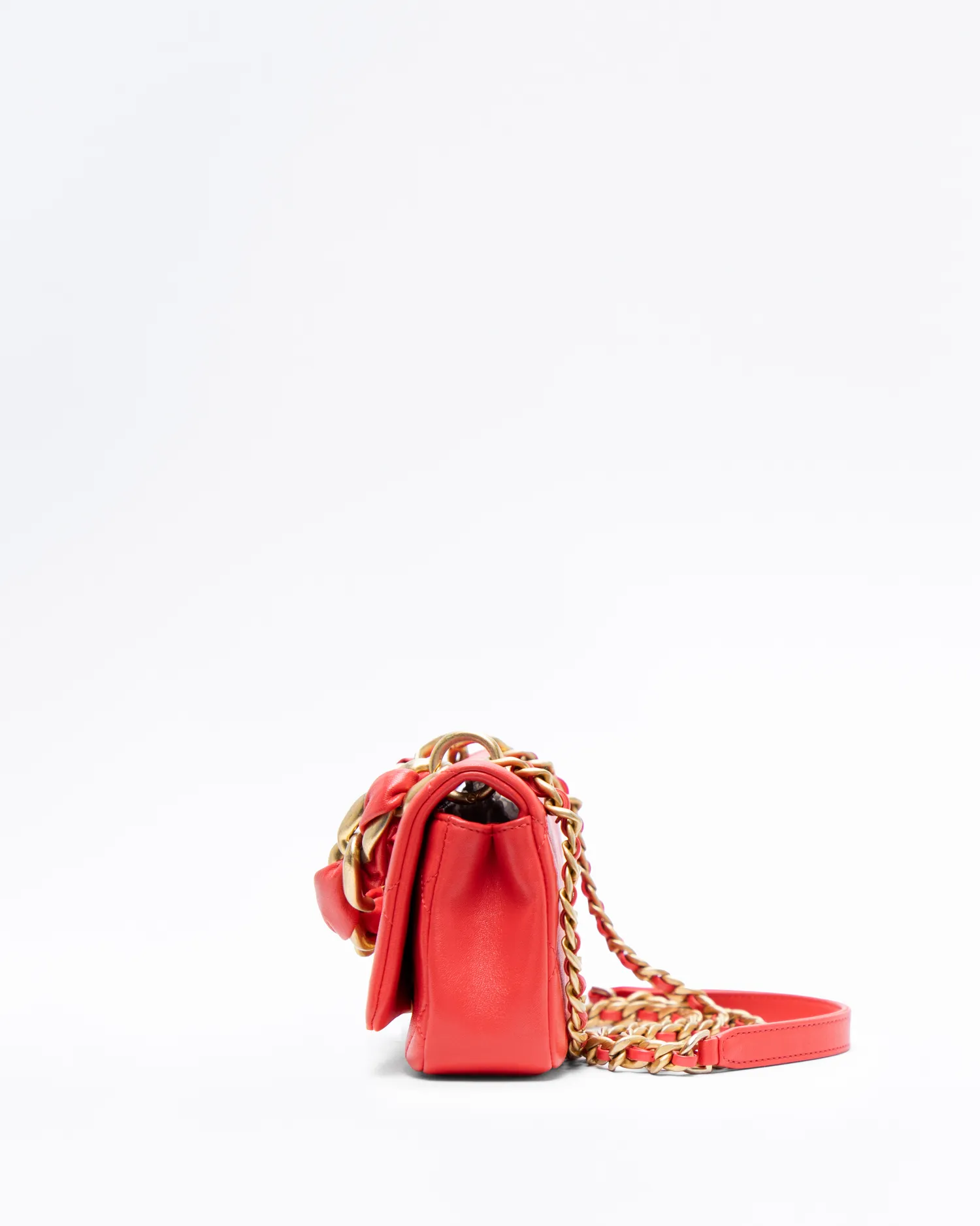 Lambskin Entwined Chain Small Flap Bag