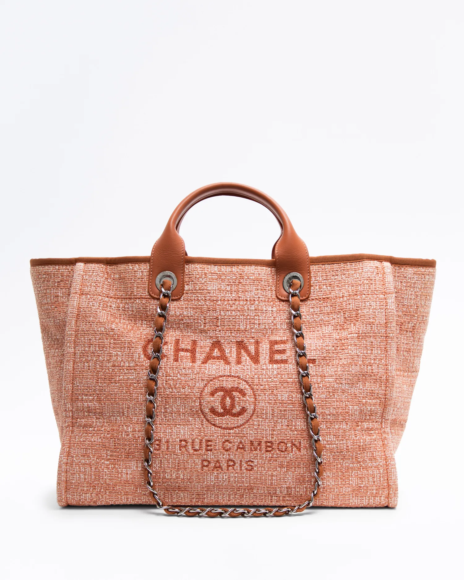 Raffia Deauville Medium Shopping Tote