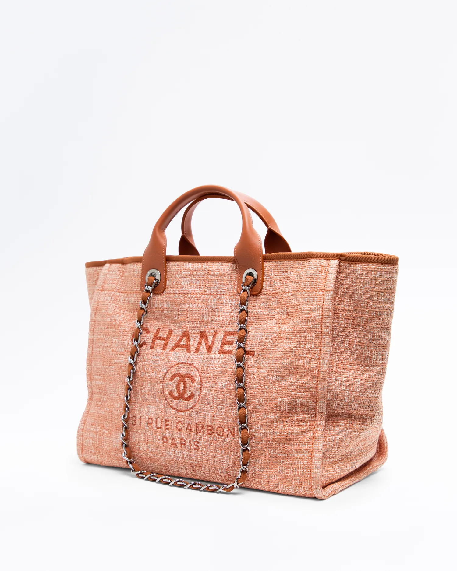 Raffia Deauville Medium Shopping Tote