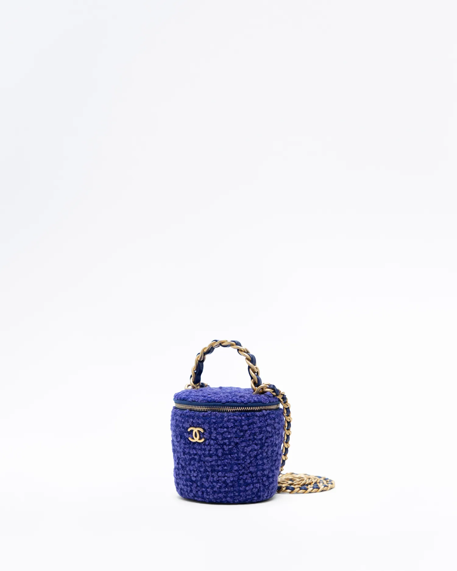 Tweed Afternoon Tea Nano Vanity Bucket Bag