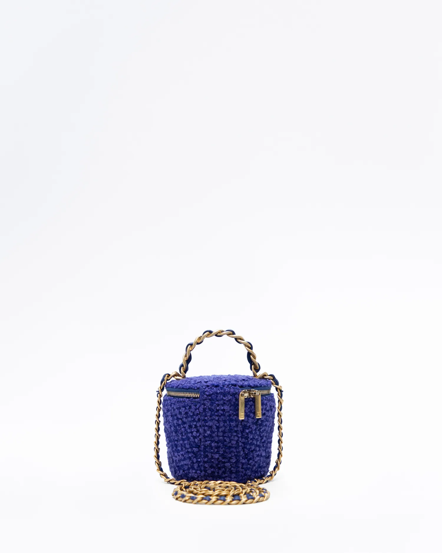 Tweed Afternoon Tea Nano Vanity Bucket Bag