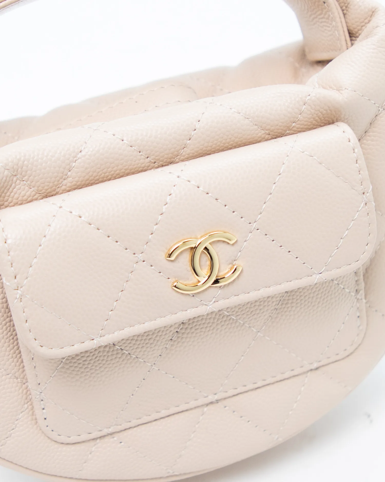 Caviar Polly Pocket Mini Hobo Pouch Bag