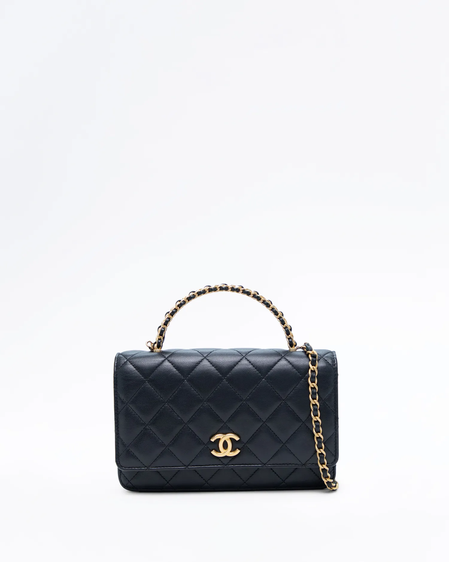 Chain Top Handle Wallet on a Chain