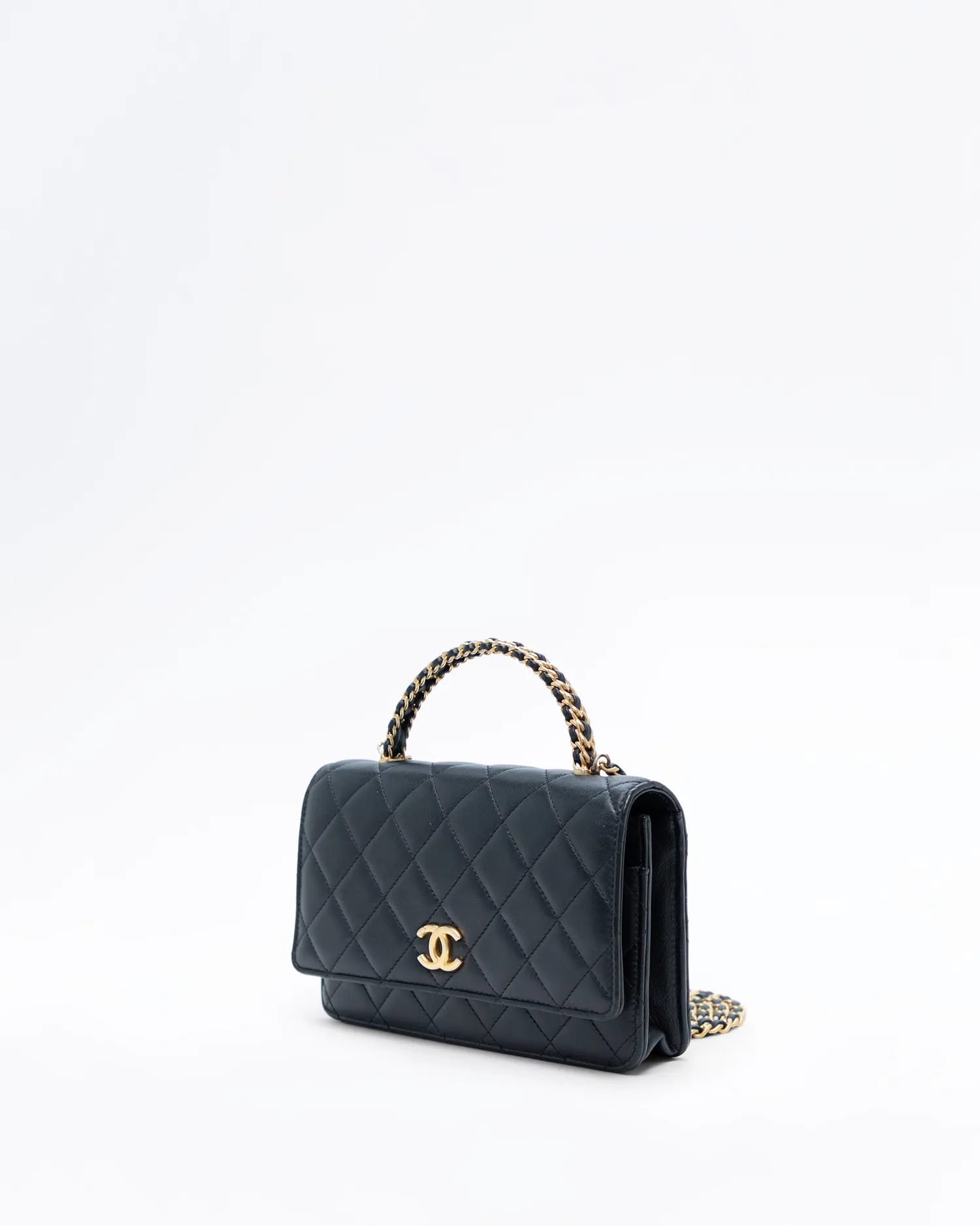 Chain Top Handle Wallet on a Chain