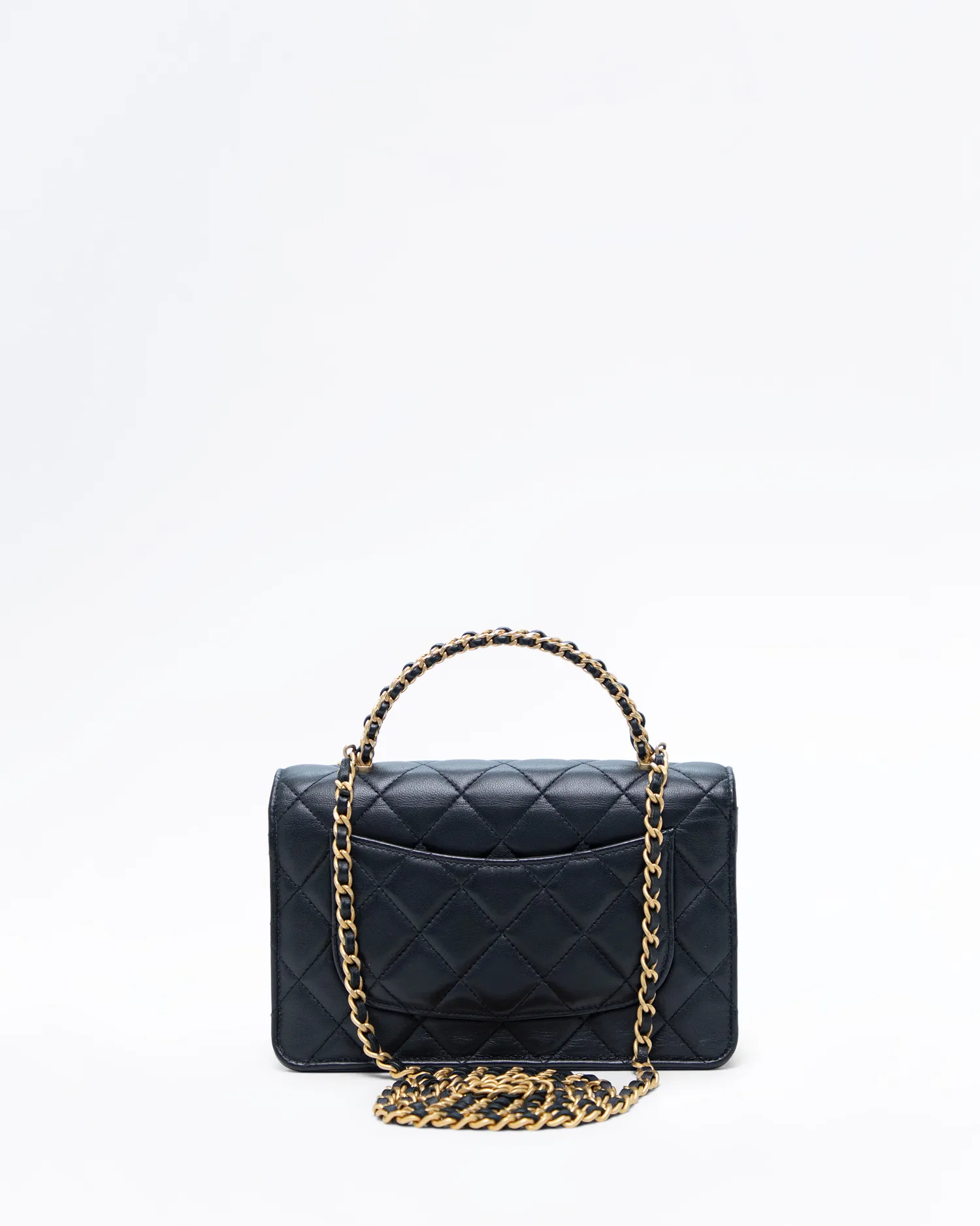 Chain Top Handle Wallet on a Chain