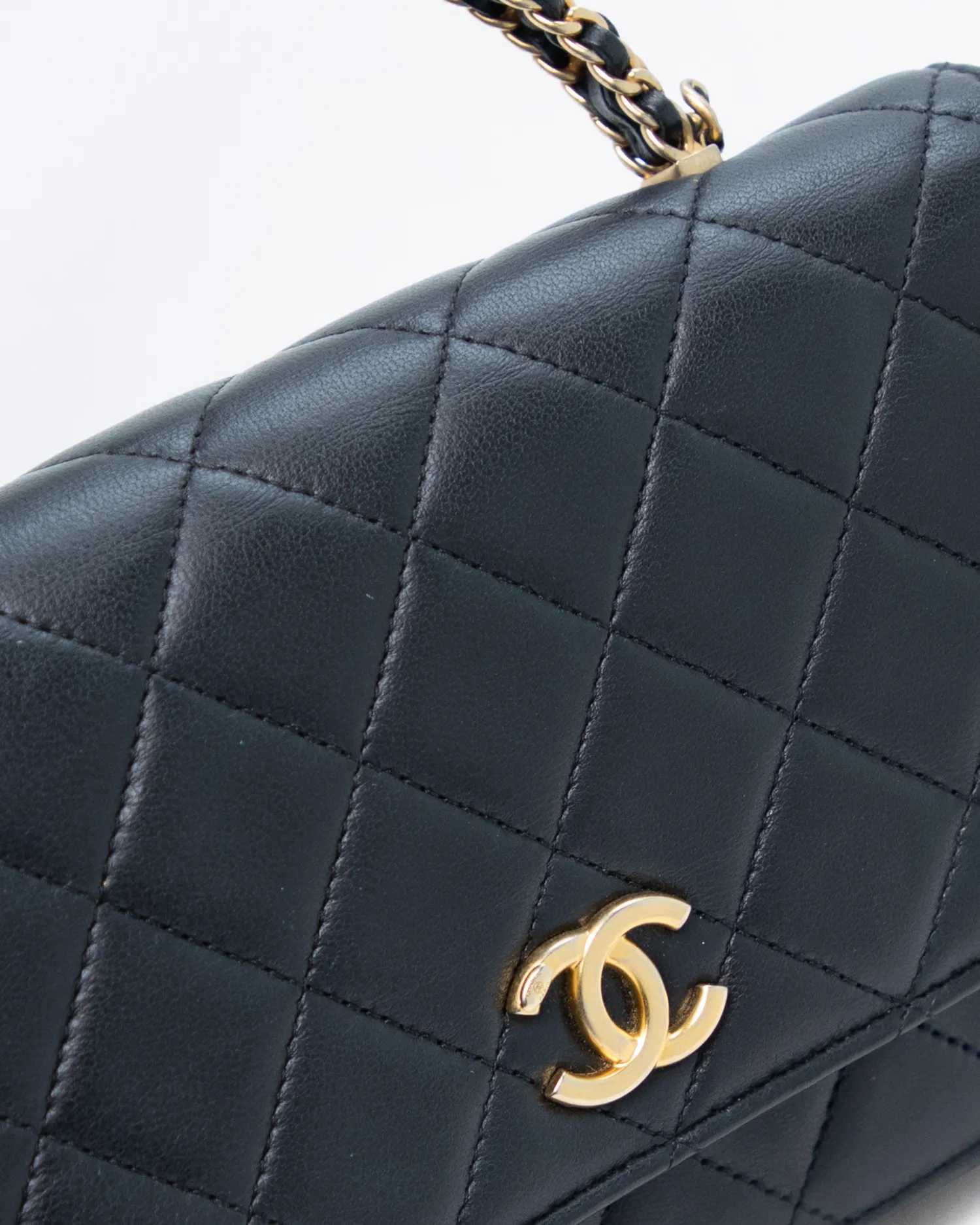 Chain Top Handle Wallet on a Chain