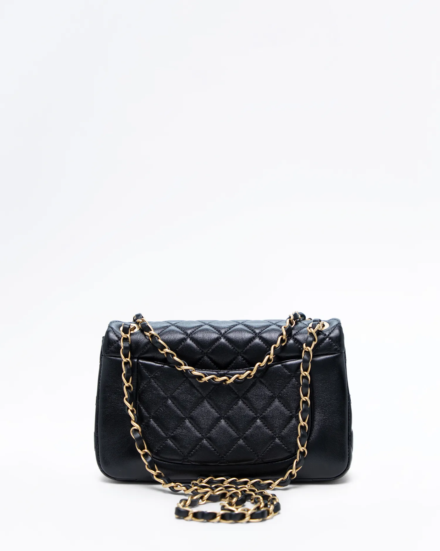 Shiny Lambskin Daily Friend Flap Bag