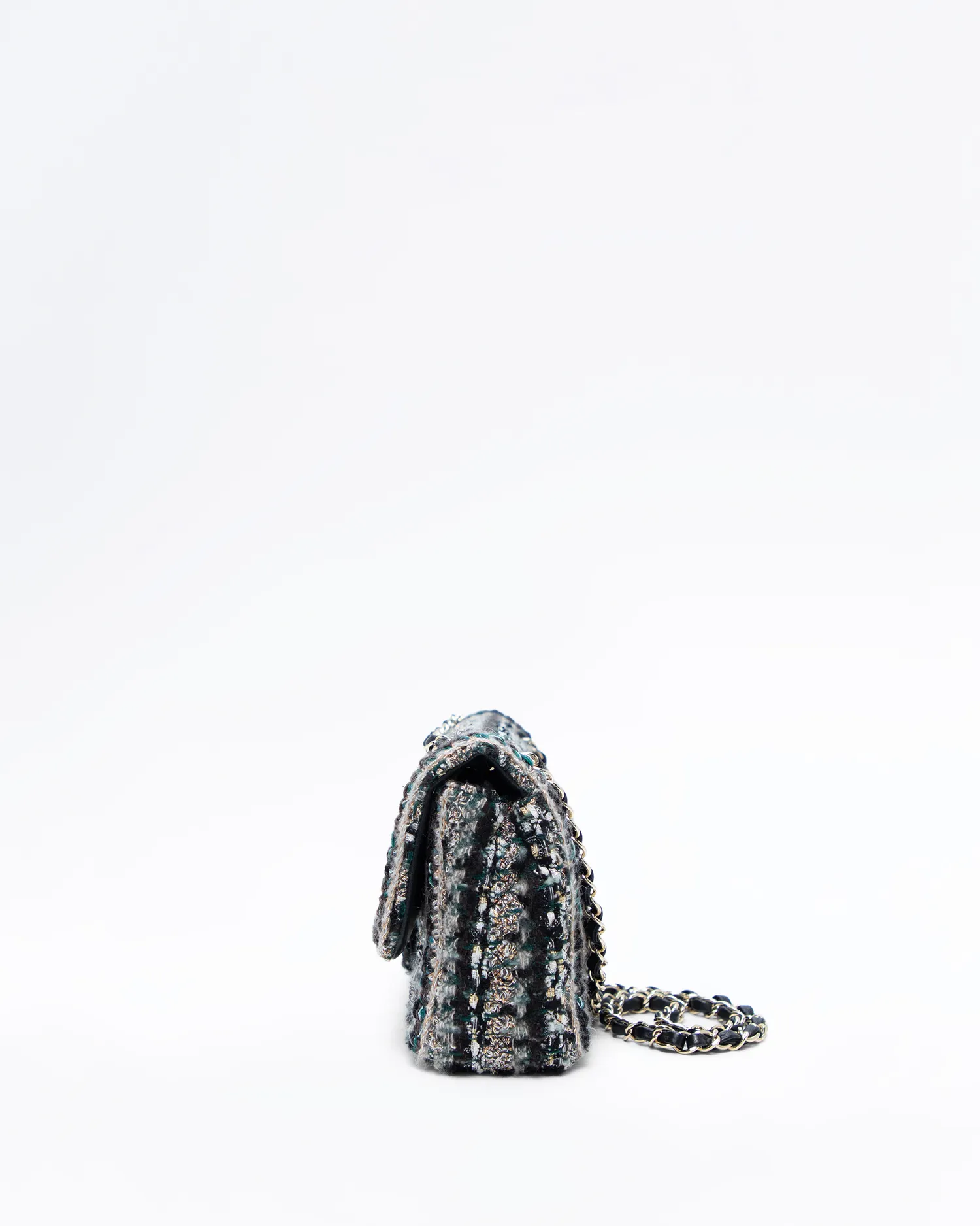 Tweed Braided Classic Flap Bag