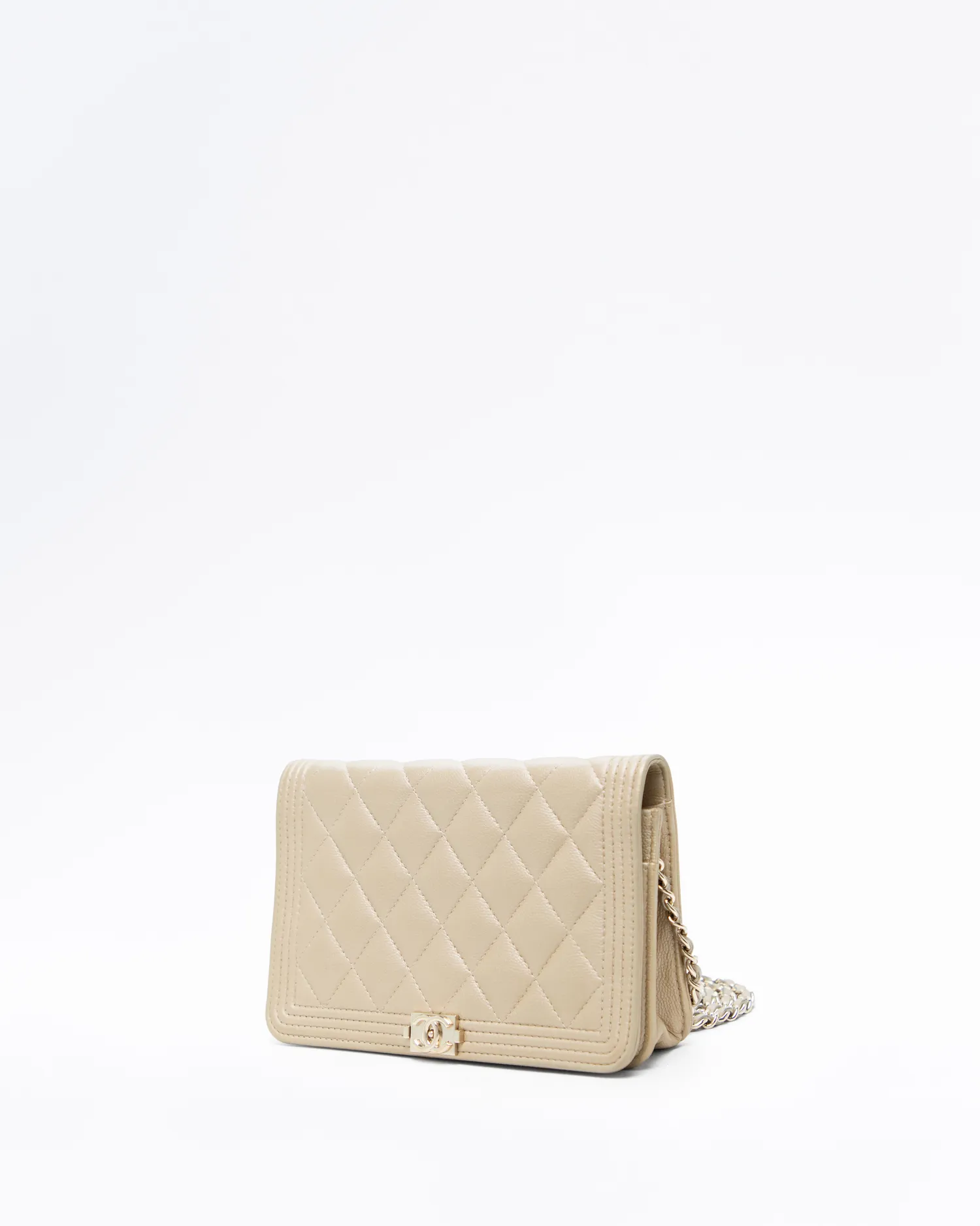 Caviar Quilted Boy Wallet on a Chain