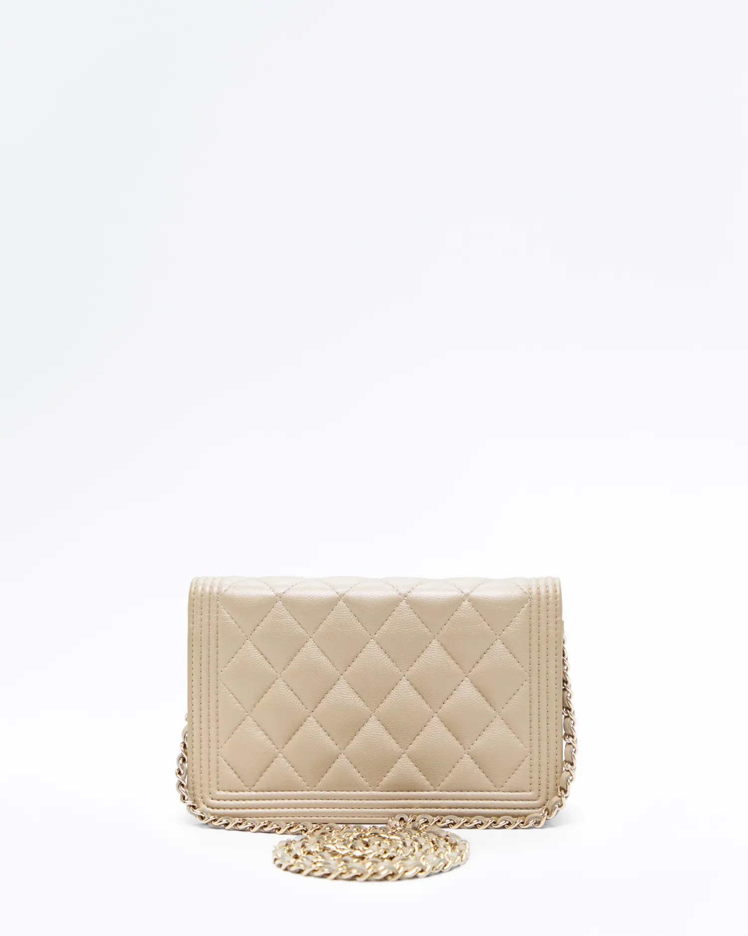 Caviar Quilted Boy Wallet on a Chain