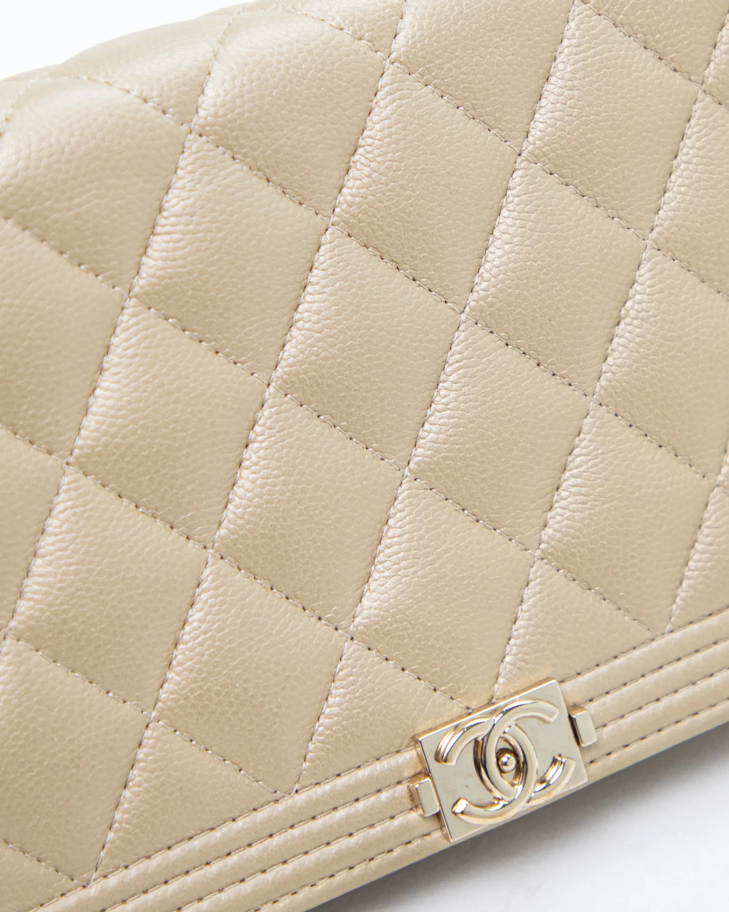 Caviar Quilted Boy Wallet on a Chain