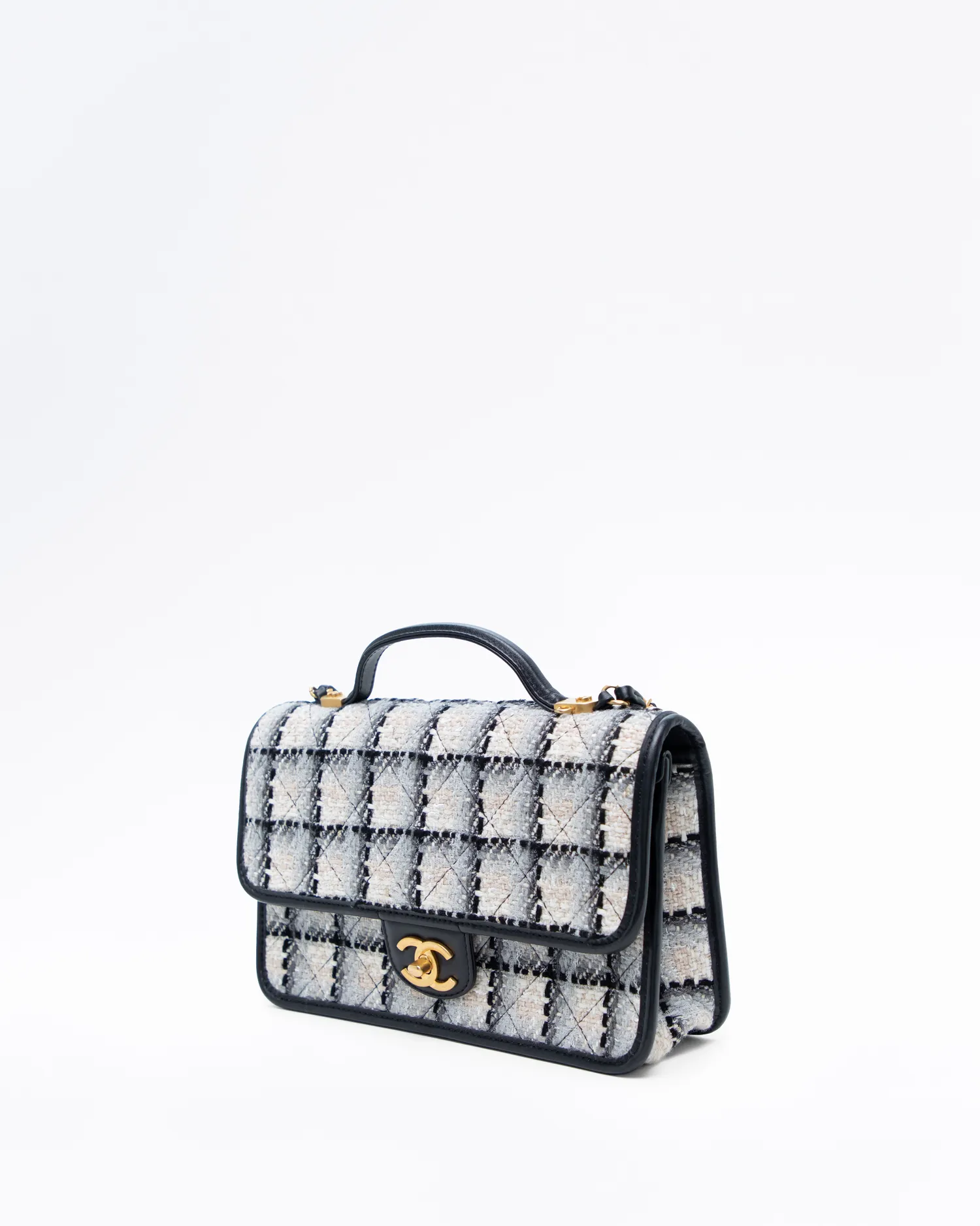 Tweed School Memory Small Top Handle Bag