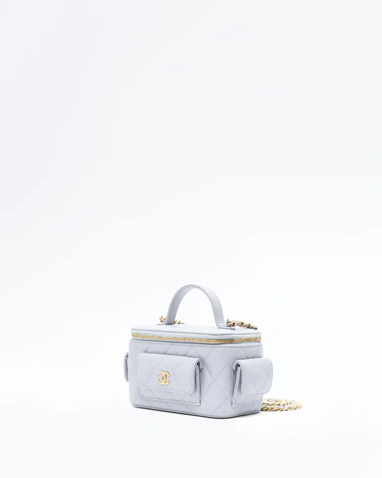 Alternate view angle of Caviar Polly Pocket Vanity with Chain