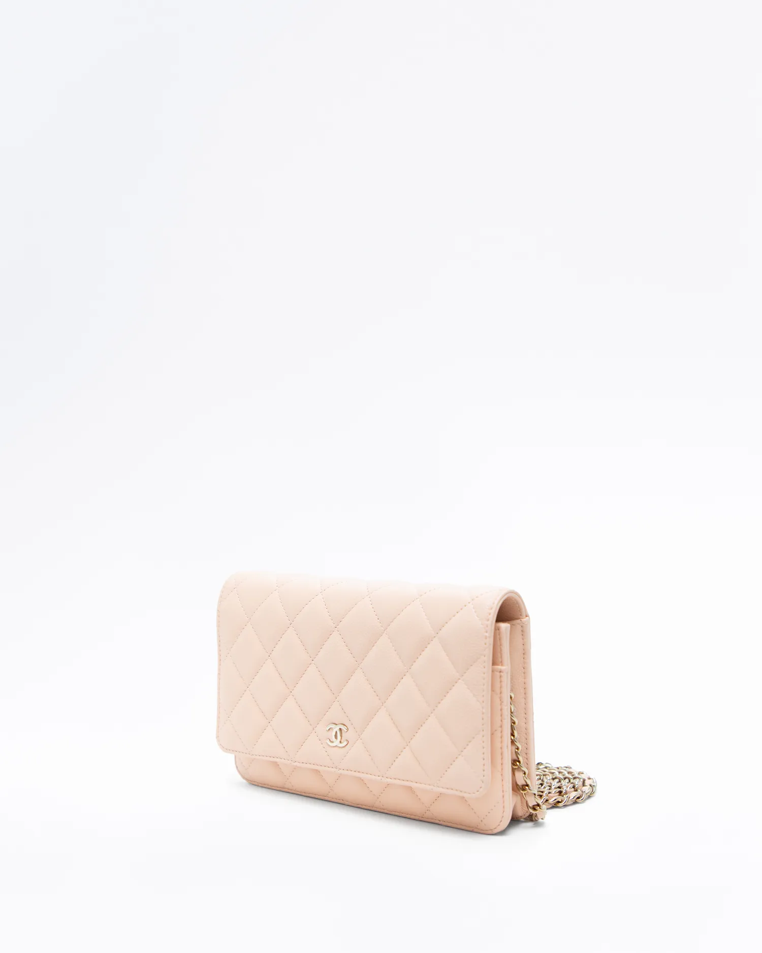 Caviar Quilted Wallet on a Chain