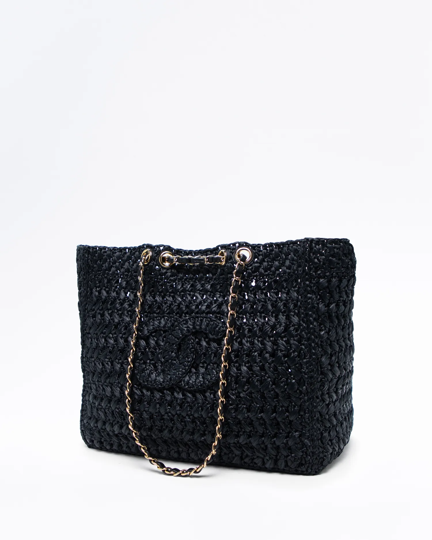 Coco Beach Raffia Shopping Bag