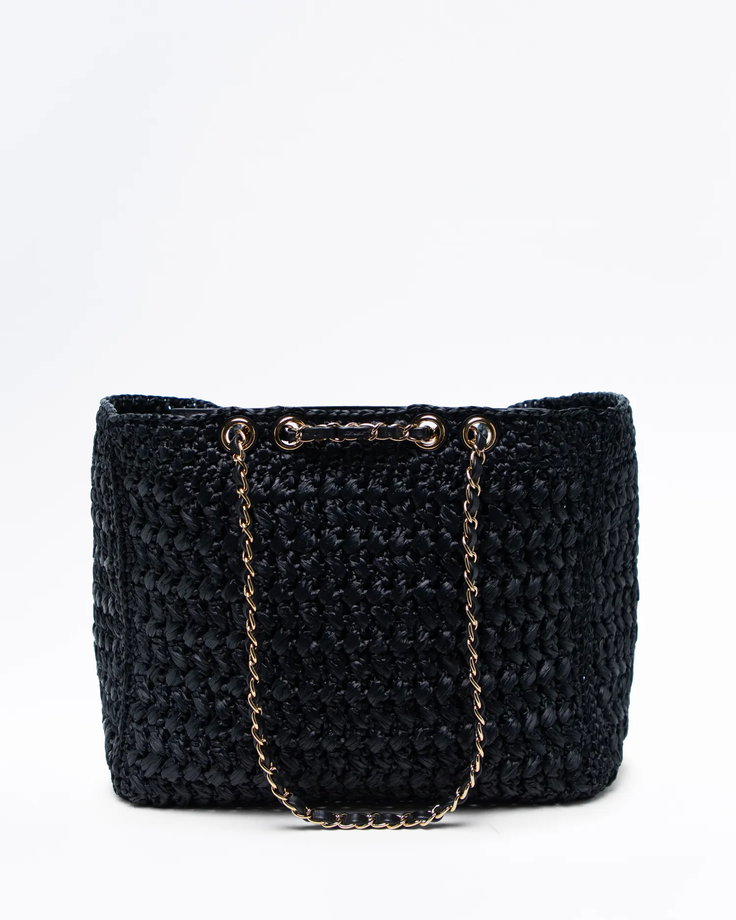 Coco Beach Raffia Shopping Bag