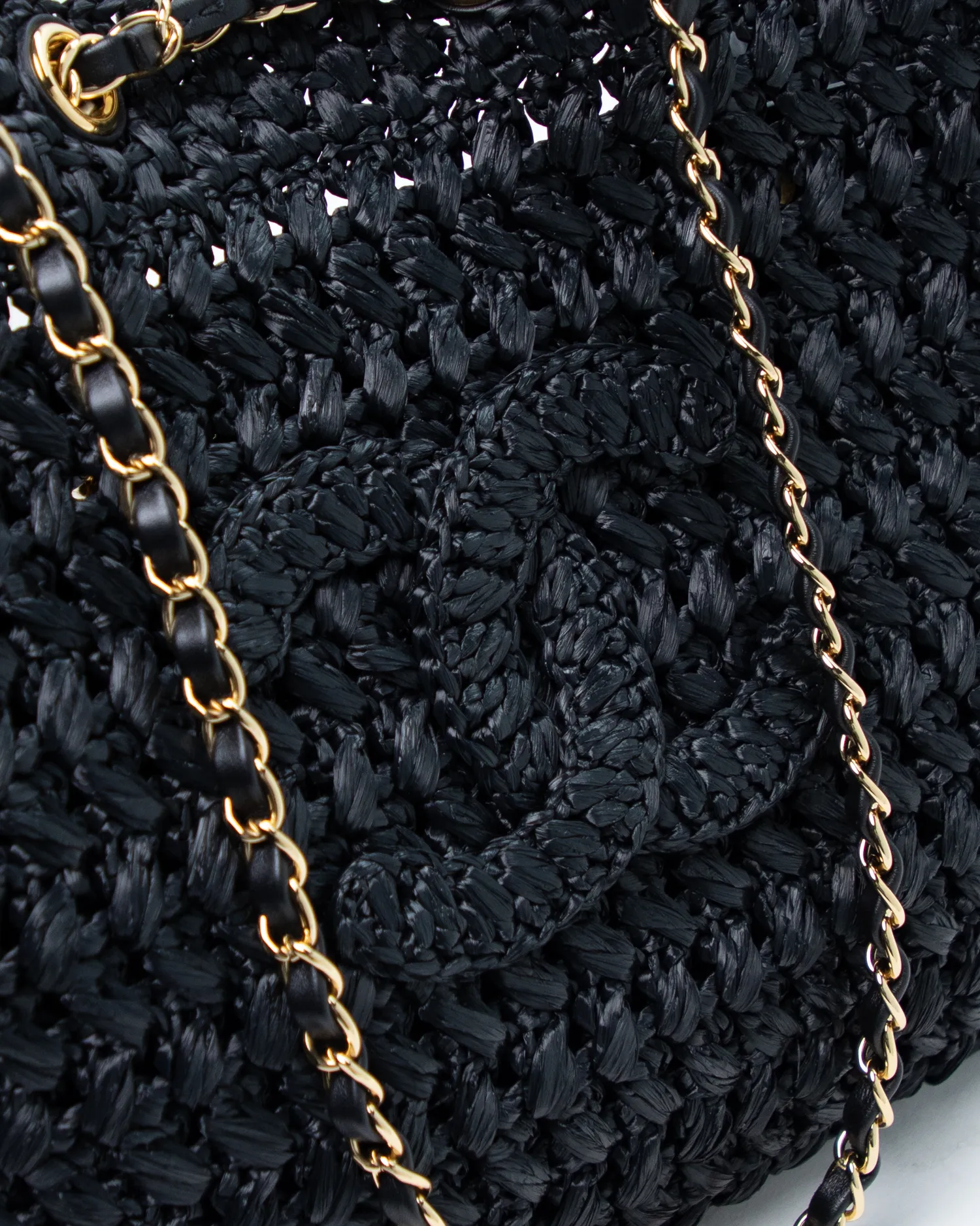 Coco Beach Raffia Shopping Bag