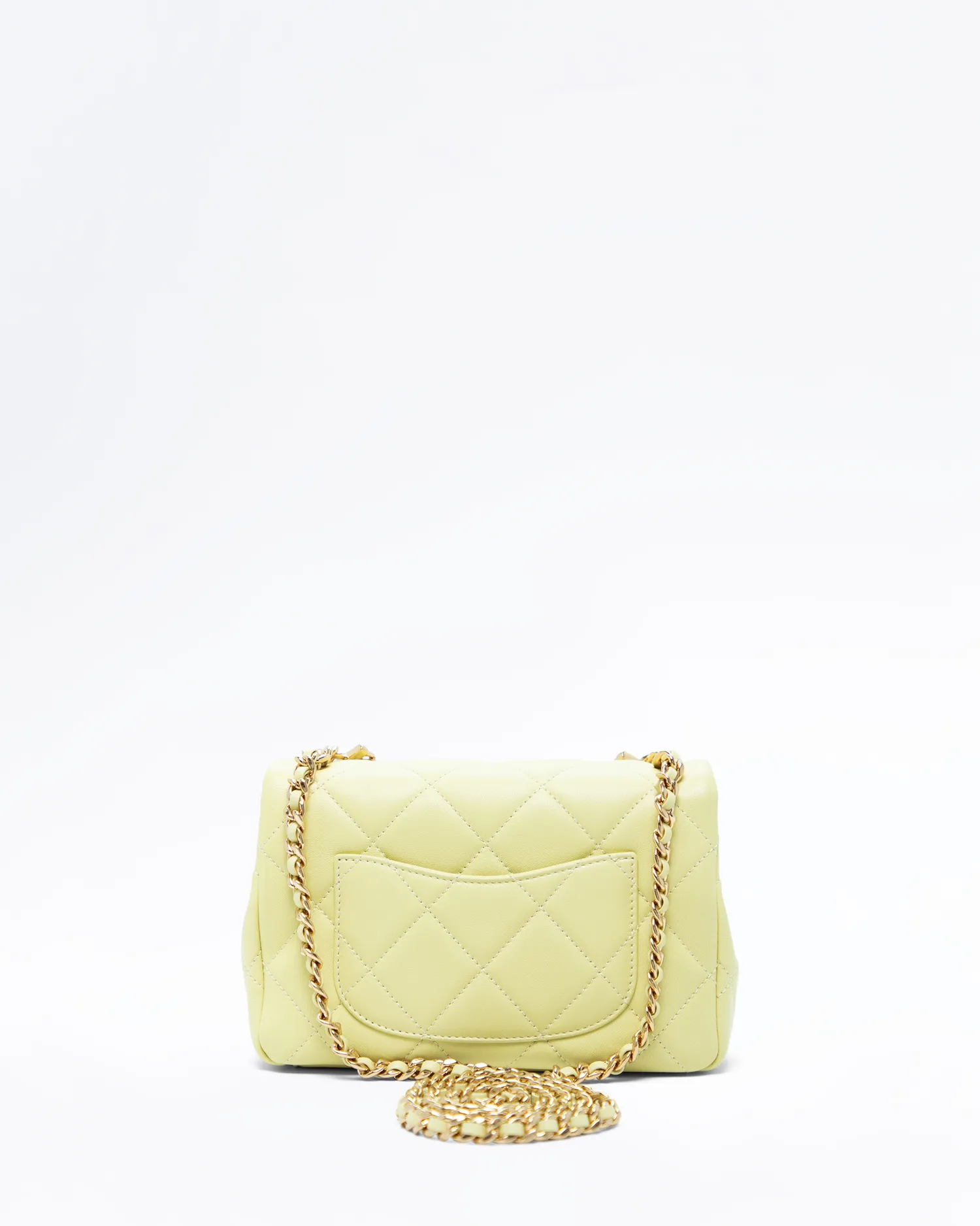 Crystal CC Logo Mini Top Handle Bag