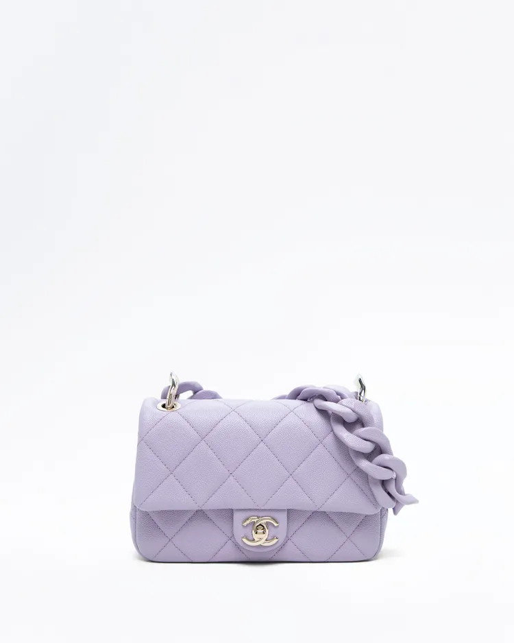 Caviar Funky Match Mini Flap Bag