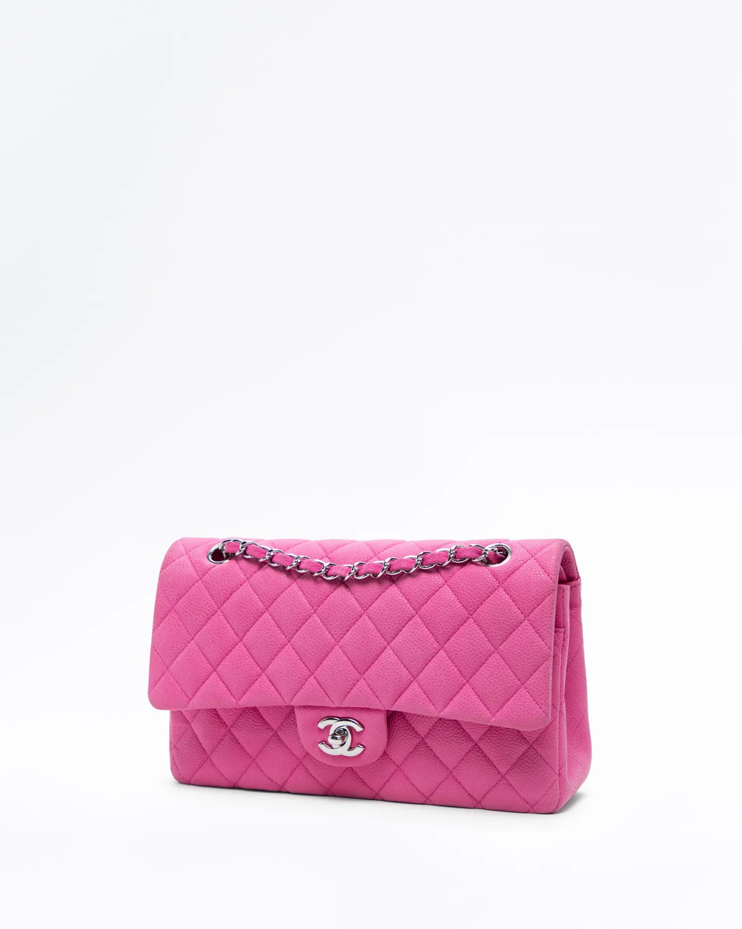 Suede Caviar Classic Double Flap Bag