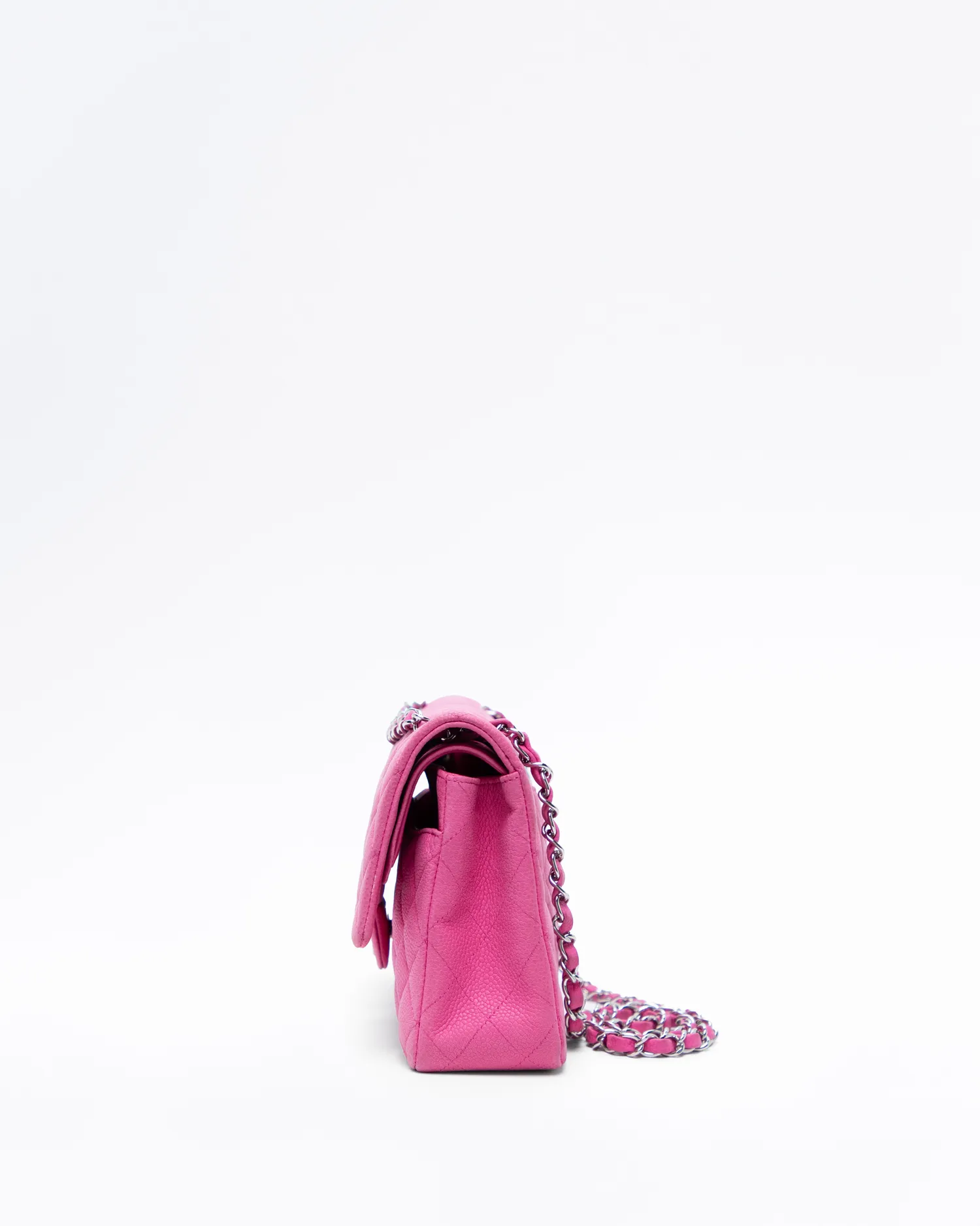 Suede Caviar Classic Double Flap Bag