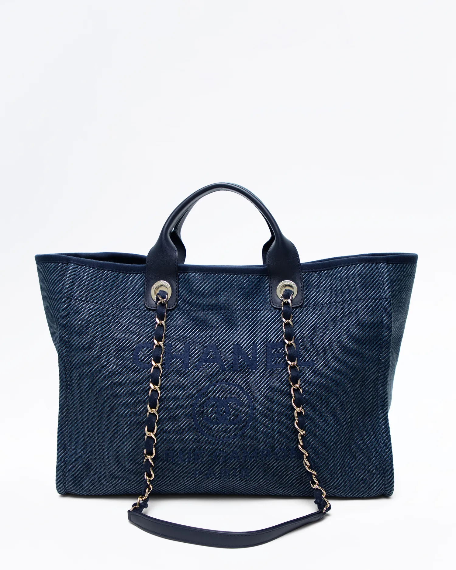 Raffia Deauville Medium Shopping Tote