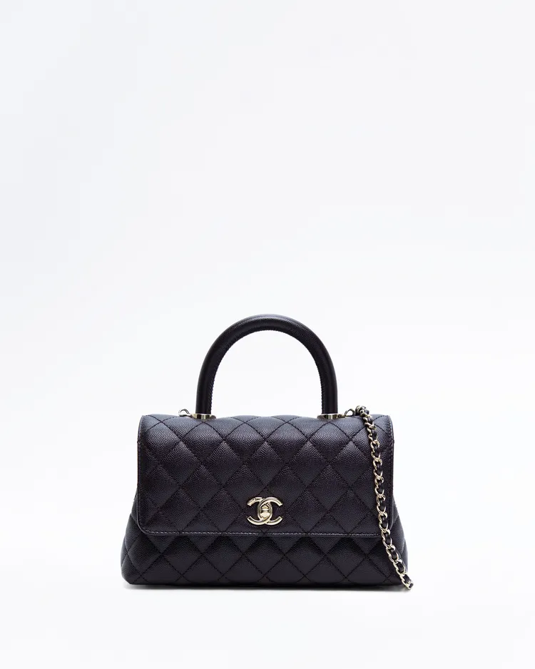 Caviar Mini Coco Handle Bag