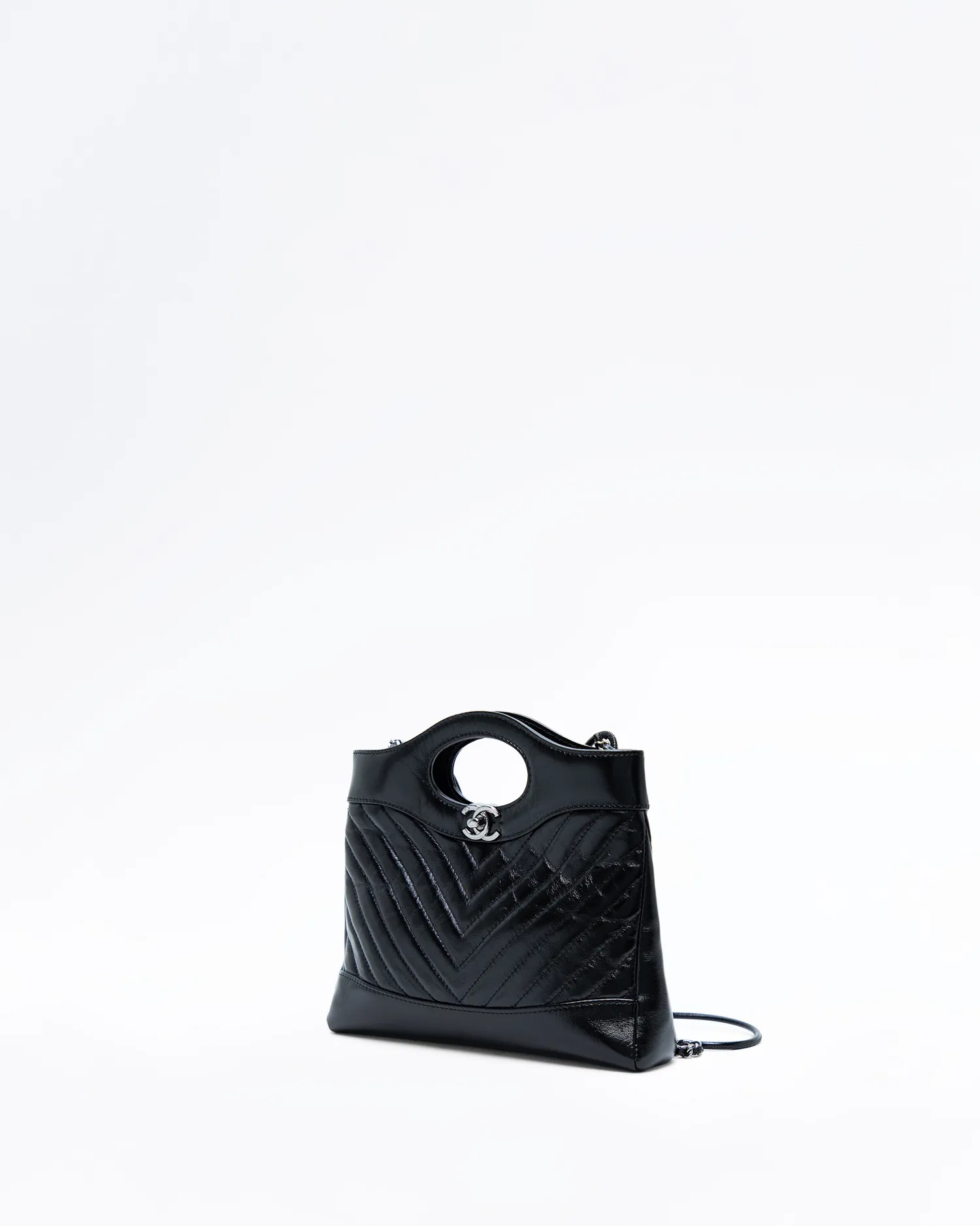 Chevron Chanel 31 Mini Shopping Bag